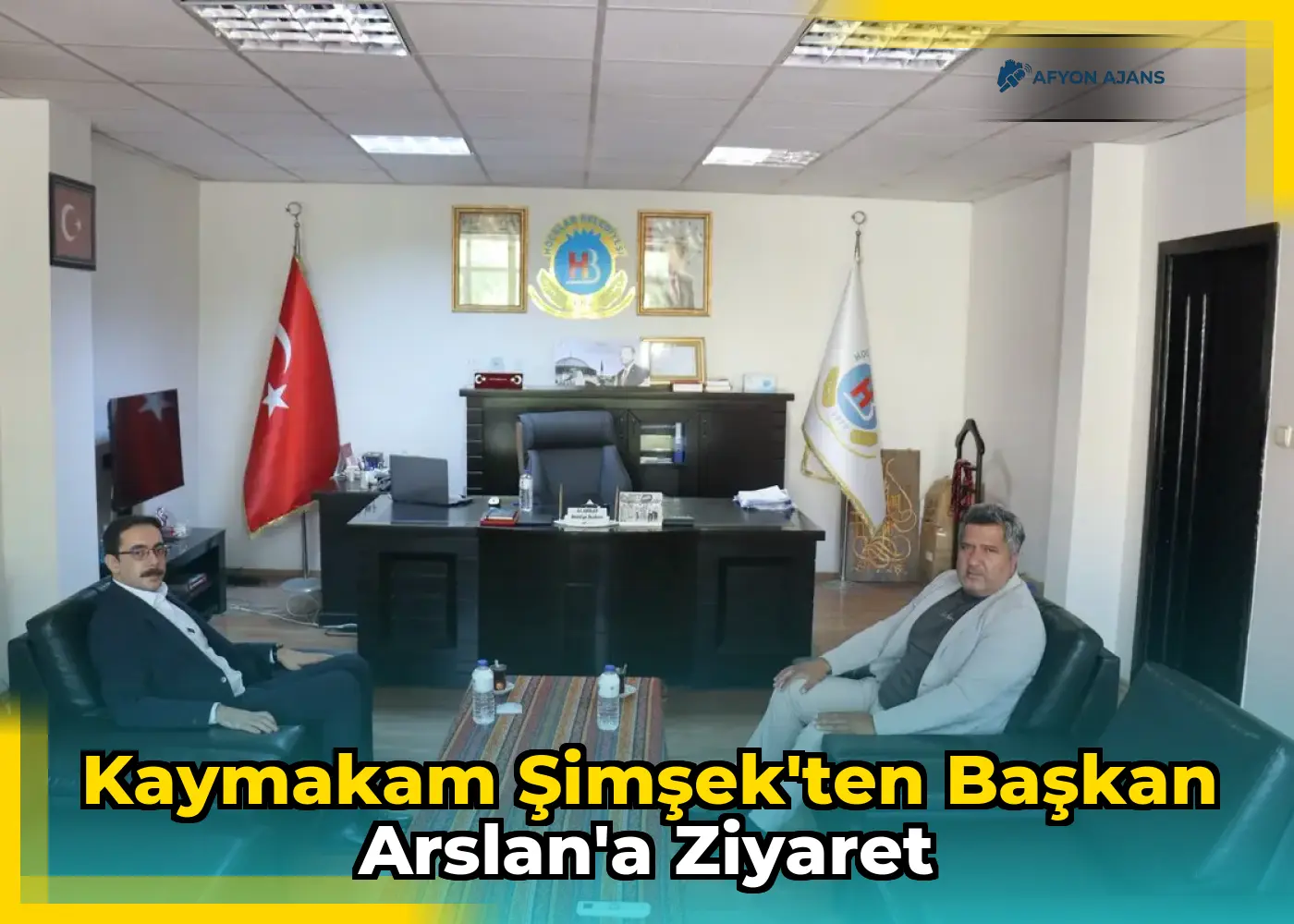 Kaymakam Şimşek'ten Başkan Arslan'a Ziyaret