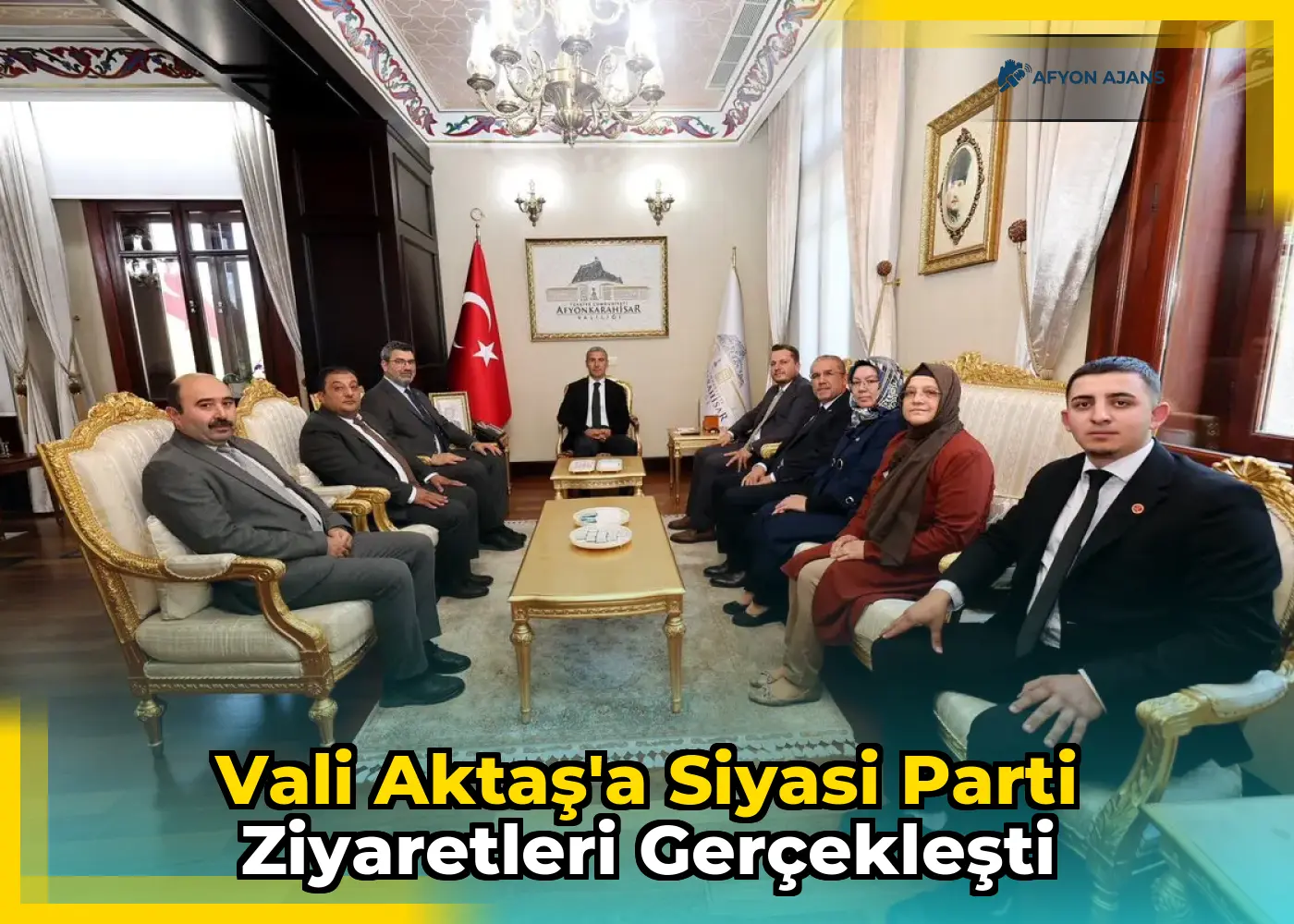Vali Aktaş'a siyasi parti ziyaretleri gerçekleşti
