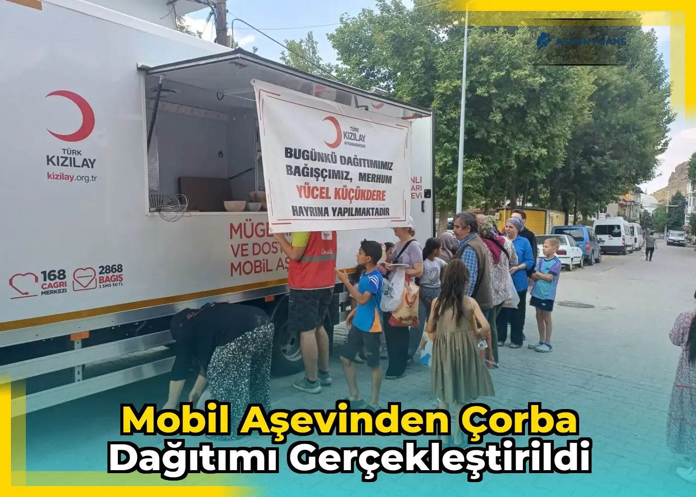 Mobil aşevinden çorba dağıtımı gerçekleştirildi