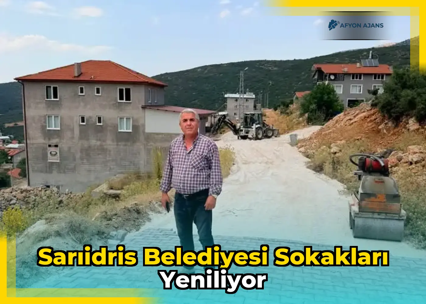 Sarıidris Belediyesi sokakları yeniliyor