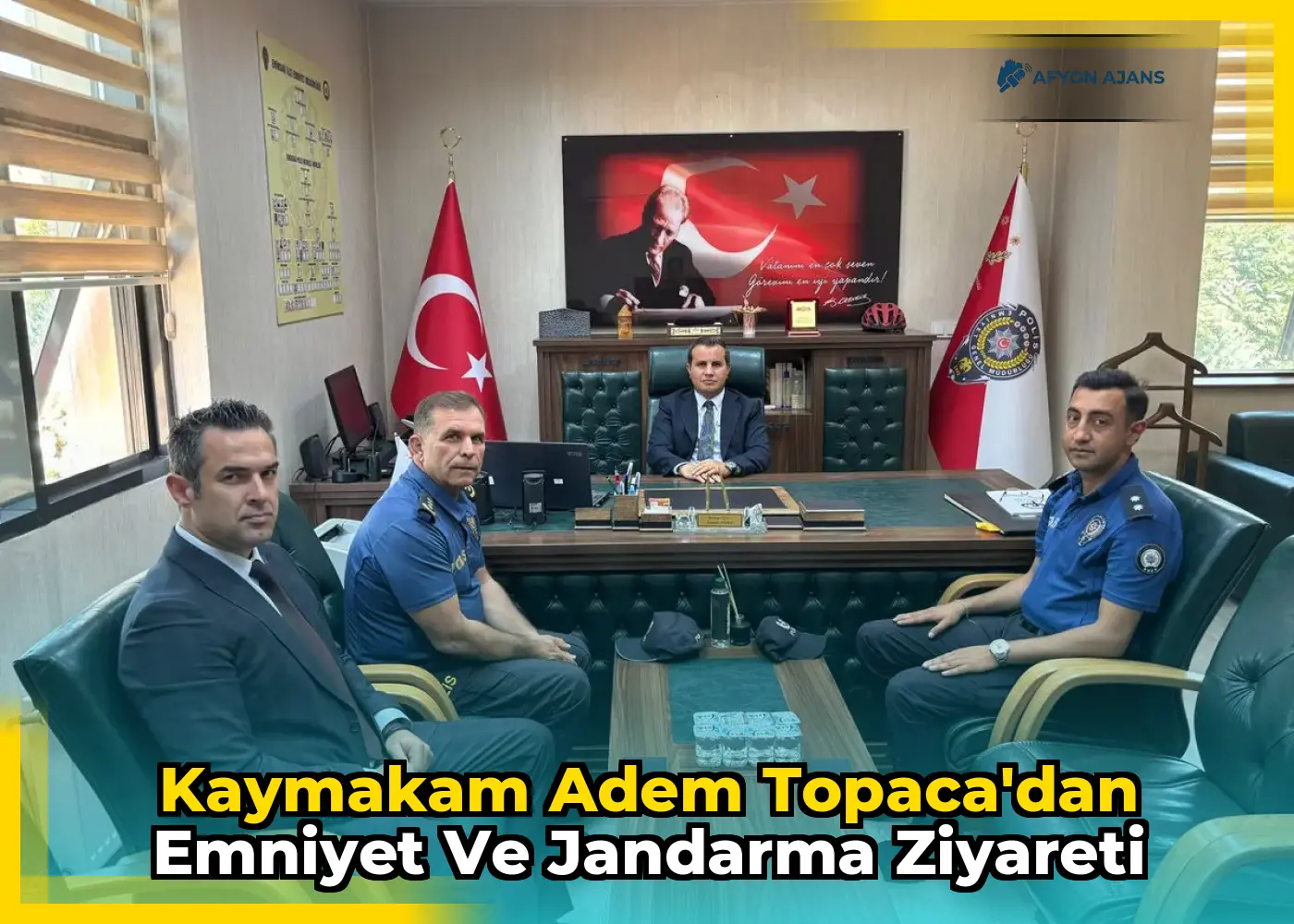 Kaymakam Adem Topaca'dan Emniyet ve Jandarma Ziyareti