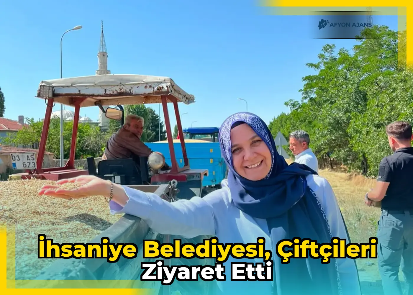 İhsaniye Belediyesi, çiftçileri ziyaret etti