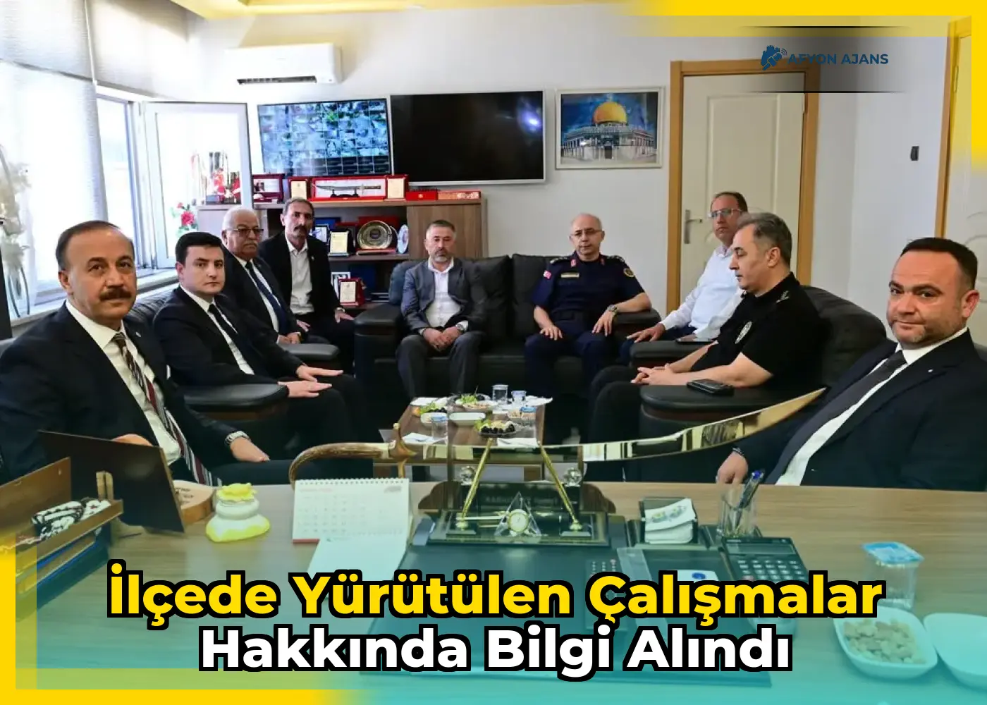 İlçede Yürütülen Çalışmalar Hakkında Bilgi Alındı