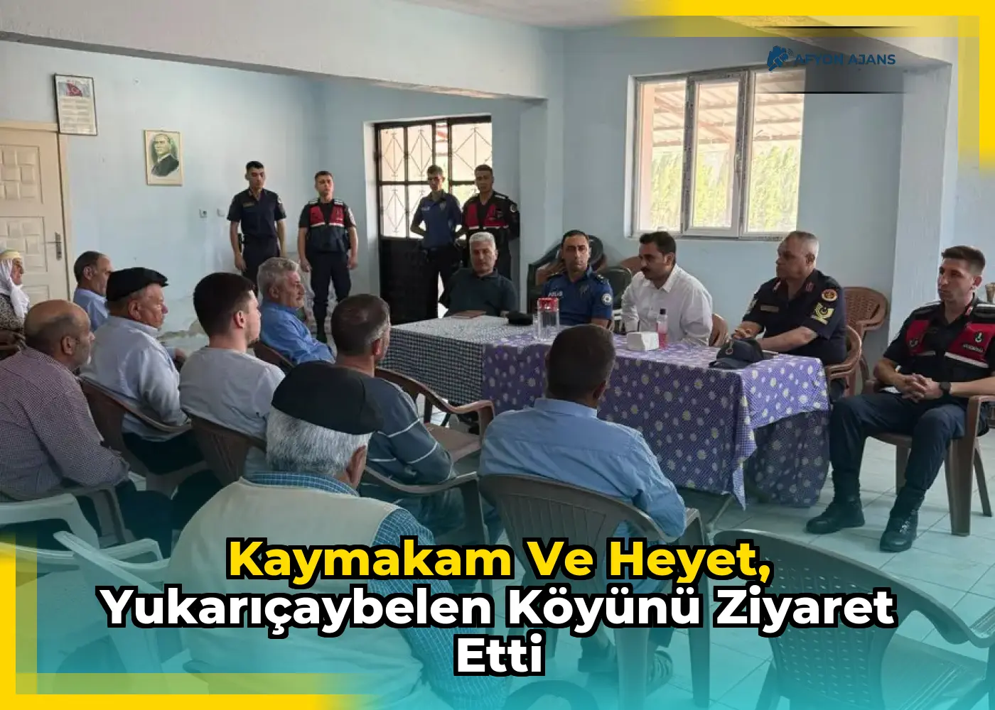 Kaymakam ve Heyet, Yukarıçaybelen Köyünü Ziyaret Etti