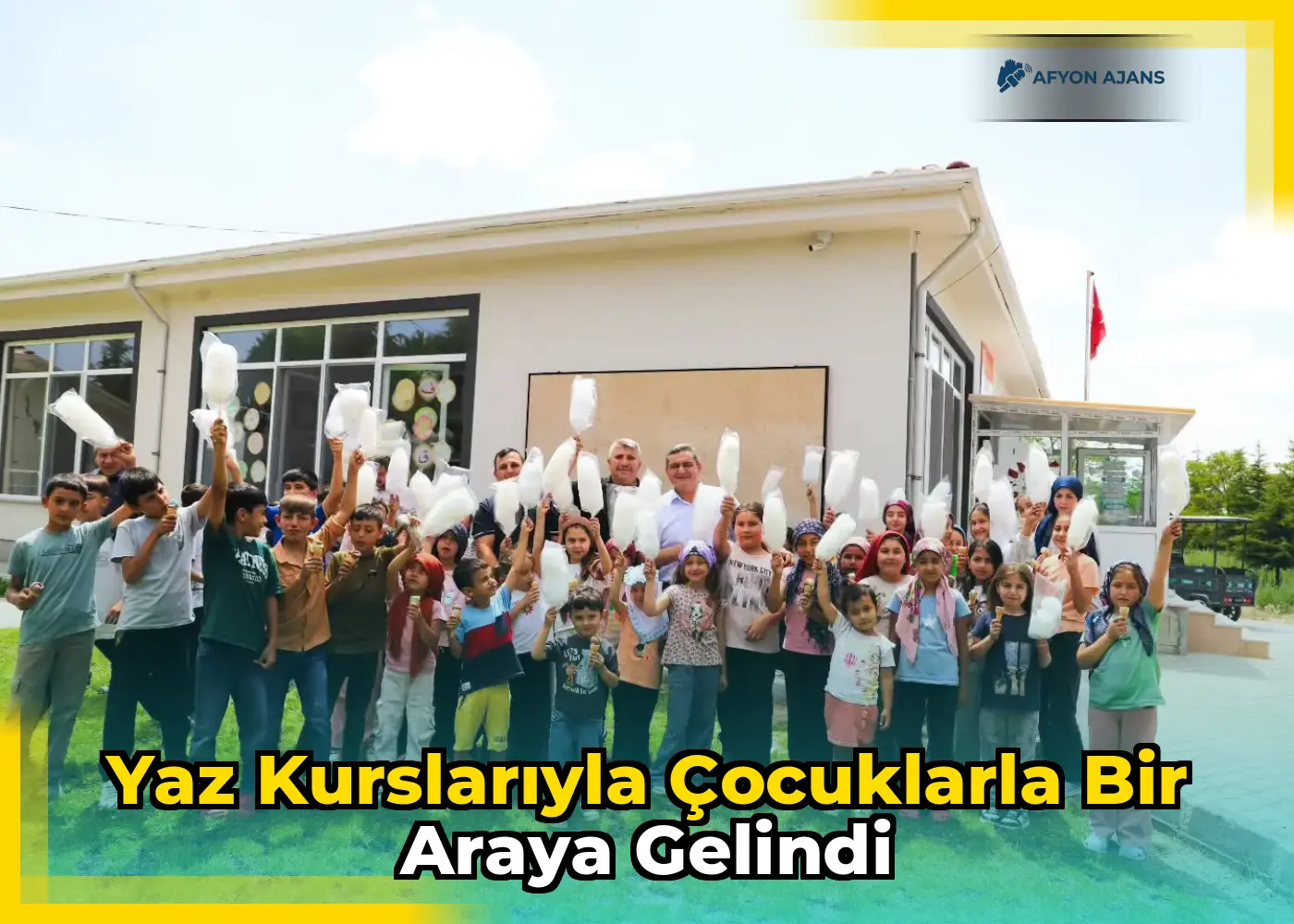 Yaz kurslarıyla çocuklarla bir araya gelindi