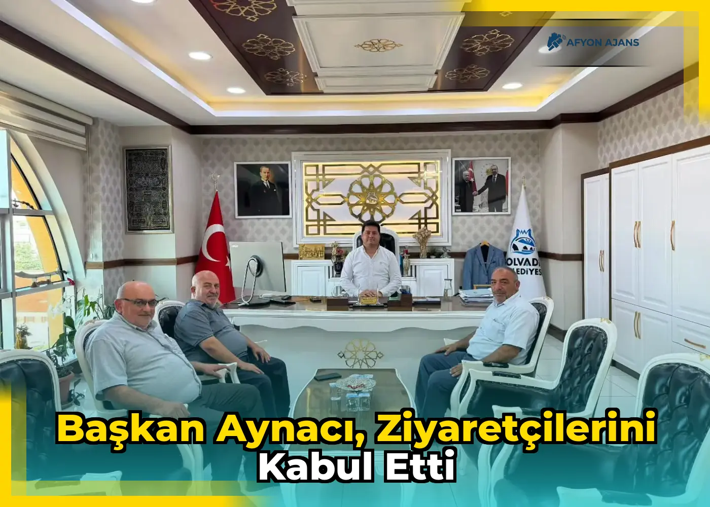 Başkan Aynacı, ziyaretçilerini kabul etti
