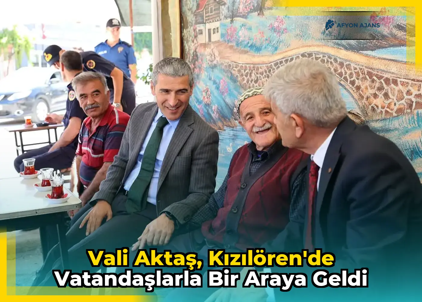 Vali Aktaş, Kızılören'de vatandaşlarla bir araya geldi