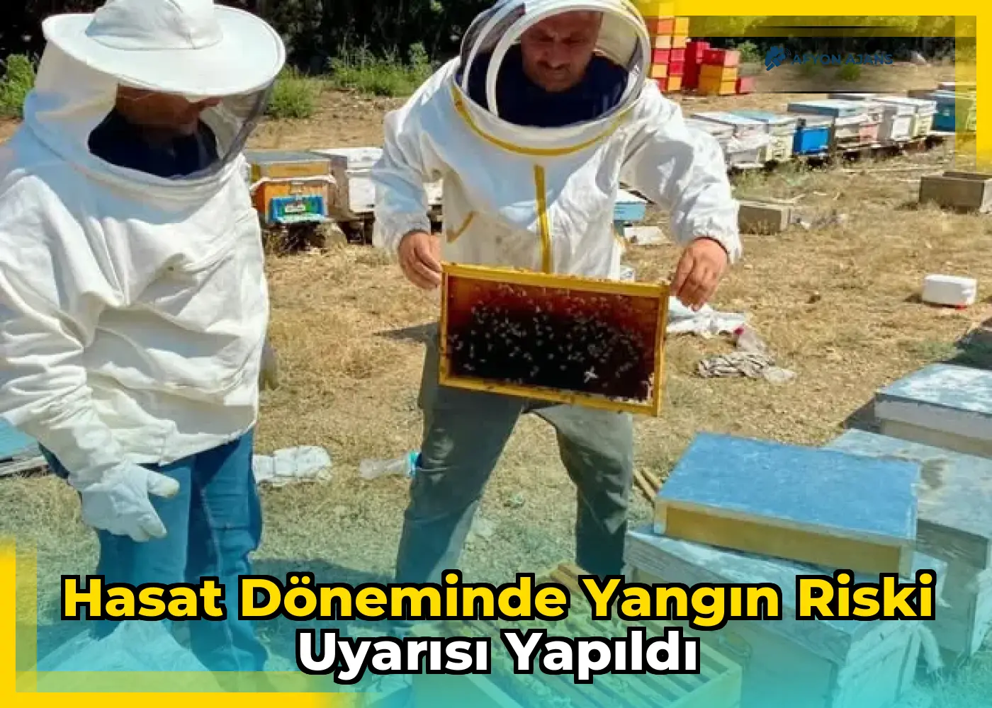 Hasat döneminde yangın riski uyarısı yapıldı