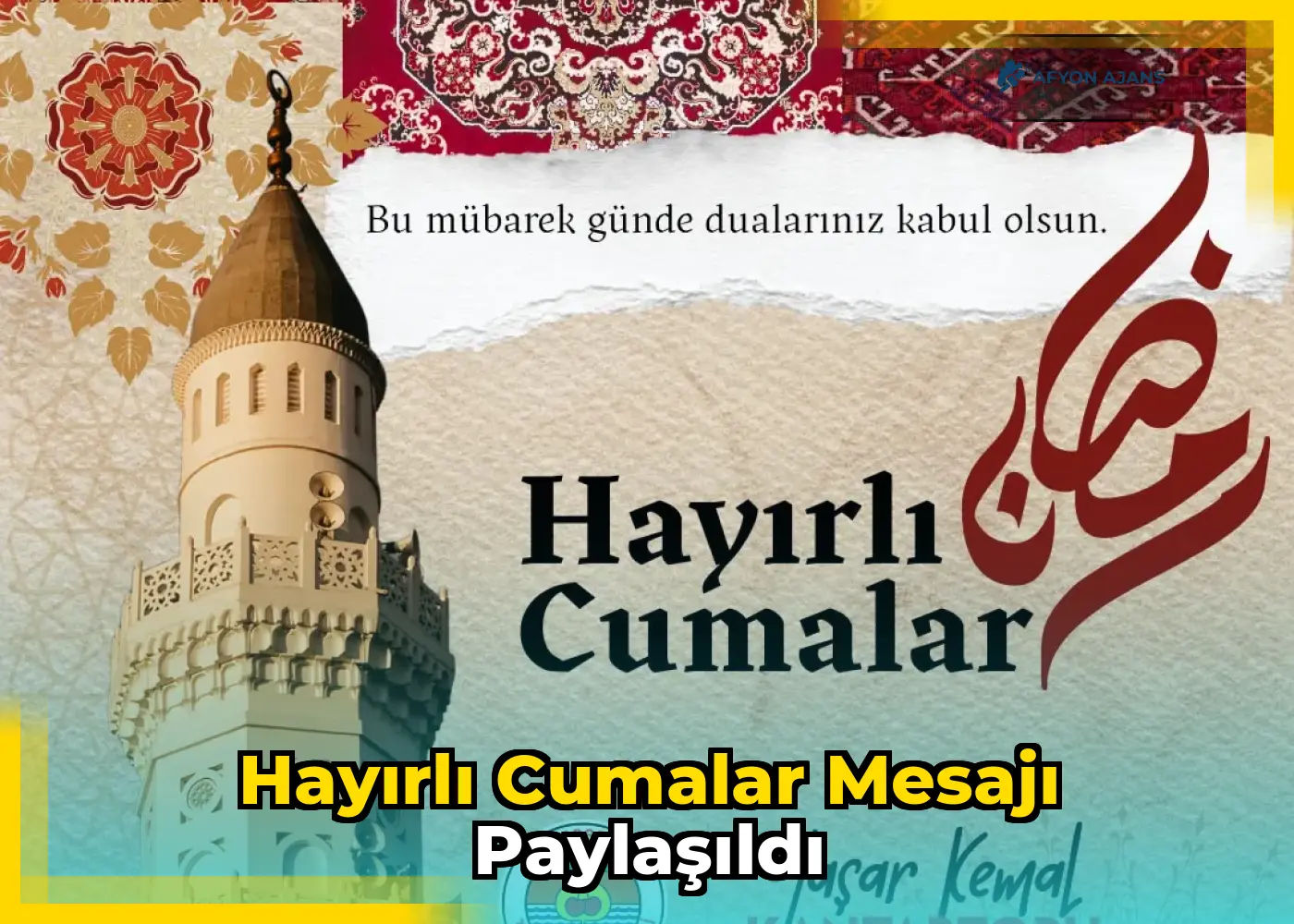 Hayırlı Cumalar mesajı paylaşıldı