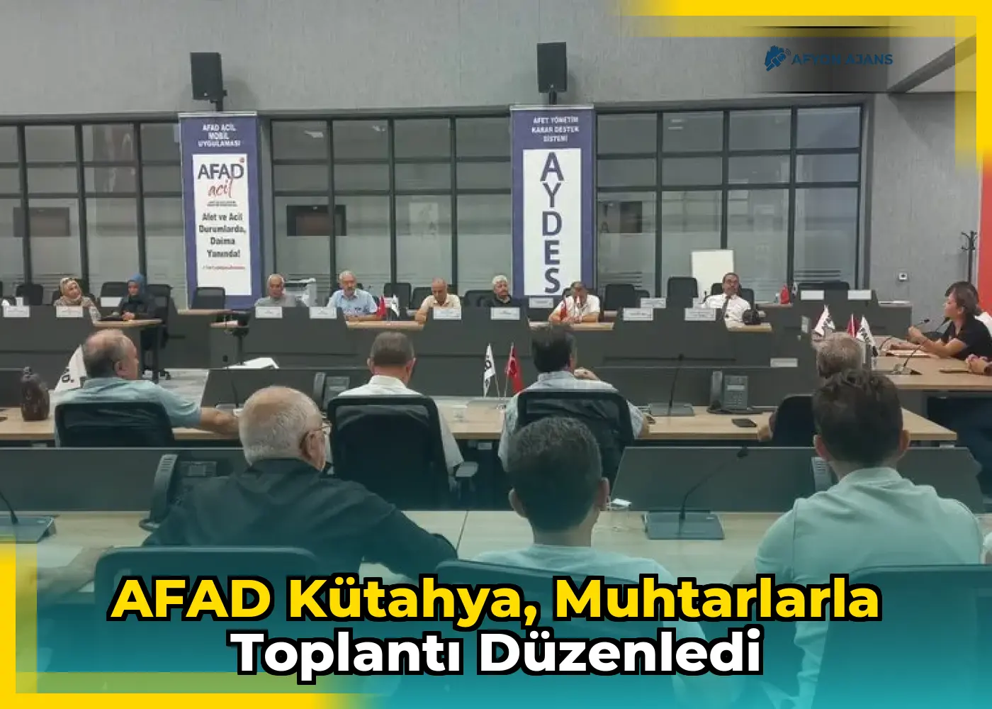 AFAD Kütahya, muhtarlarla toplantı düzenledi