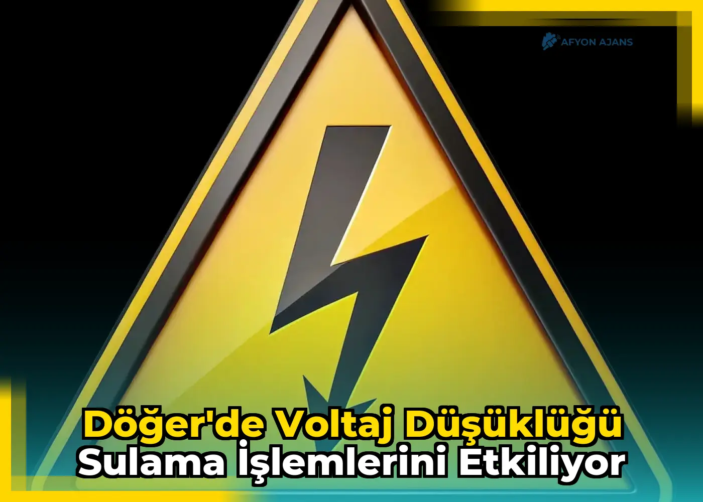 Döğer'de Voltaj Düşüklüğü Sulama İşlemlerini Etkiliyor