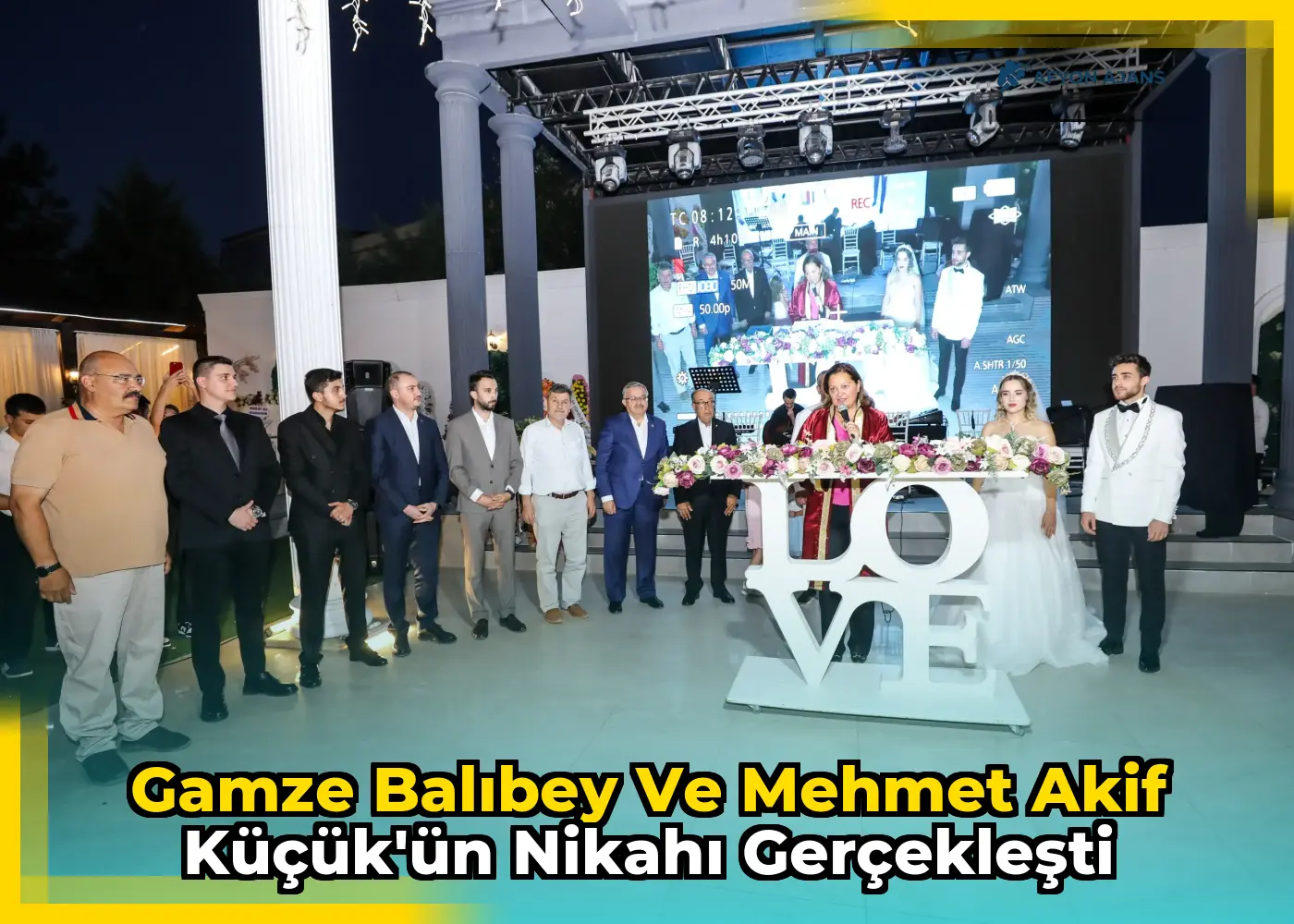 Gamze Balıbey ve Mehmet Akif Küçük'ün nikahı gerçekleşti