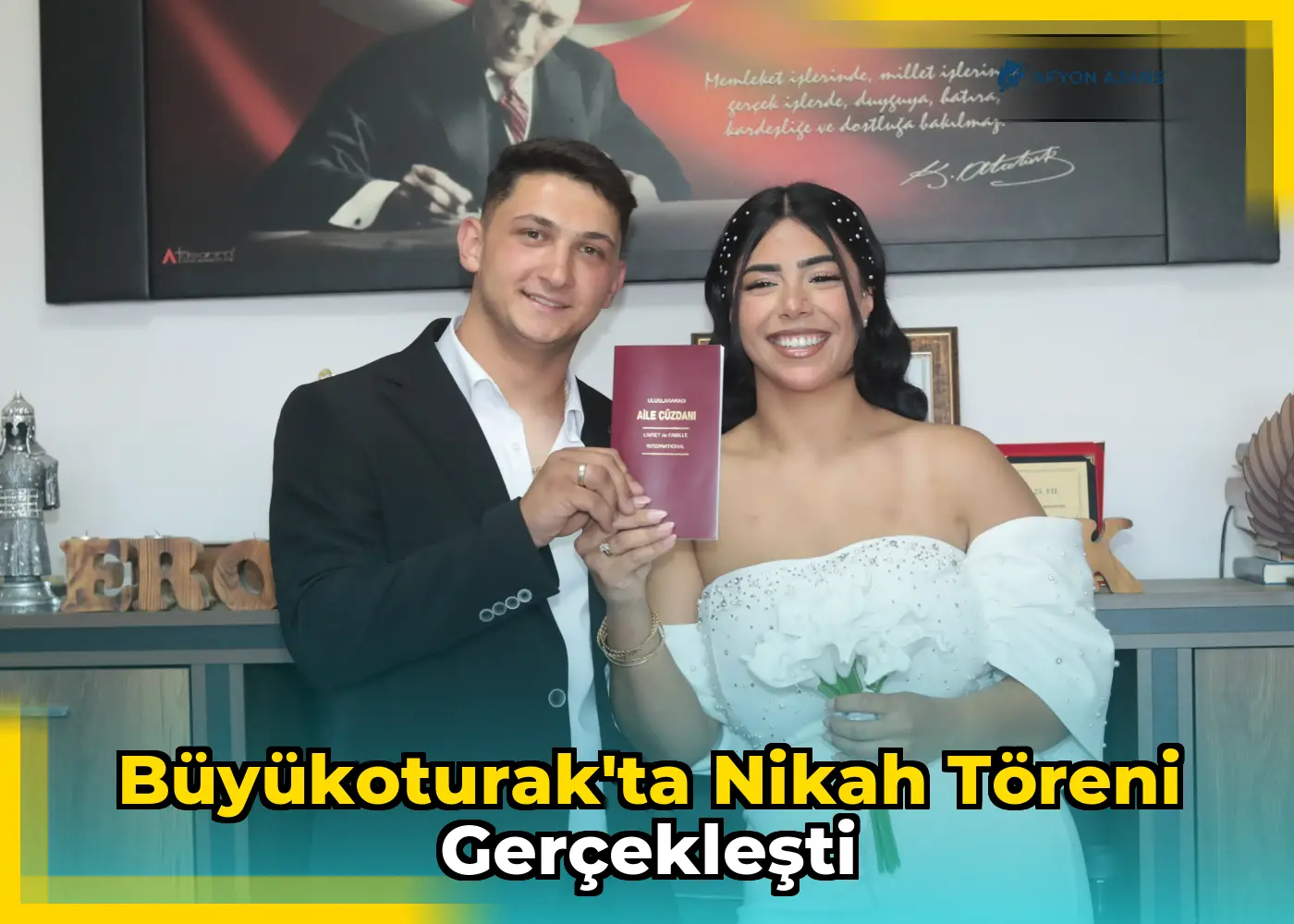 Büyükoturak'ta Nikah Töreni Gerçekleşti