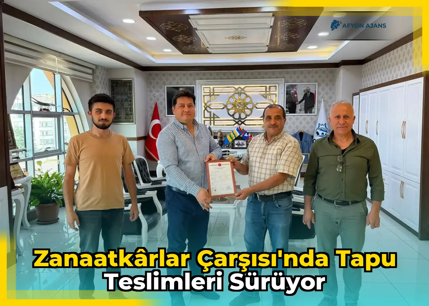 Zanaatkârlar Çarşısı'nda tapu teslimleri sürüyor