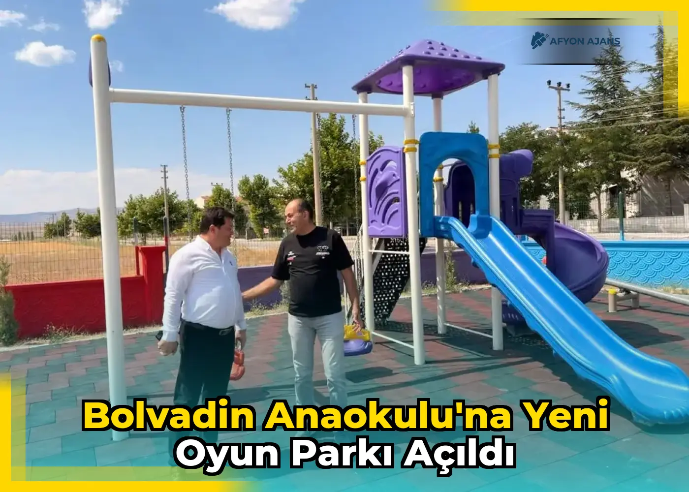 Bolvadin Anaokulu'na Yeni Oyun Parkı Açıldı