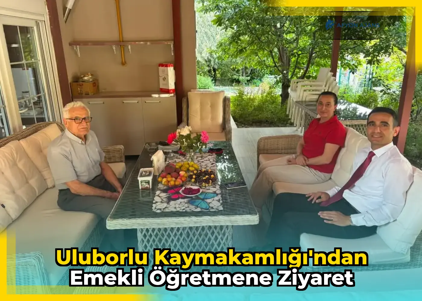Uluborlu Kaymakamlığı'ndan Emekli Öğretmene Ziyaret