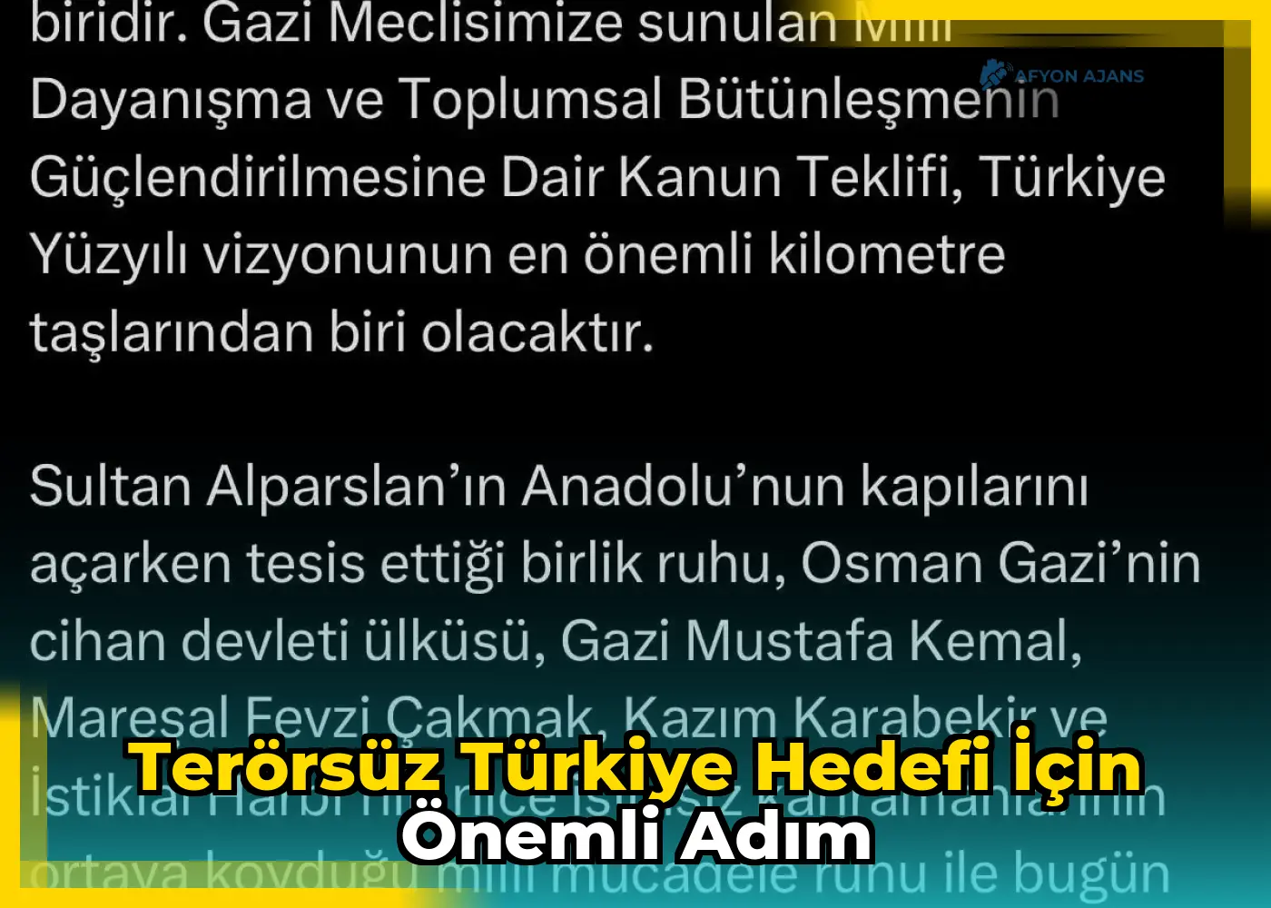 Terörsüz Türkiye hedefi için önemli adım