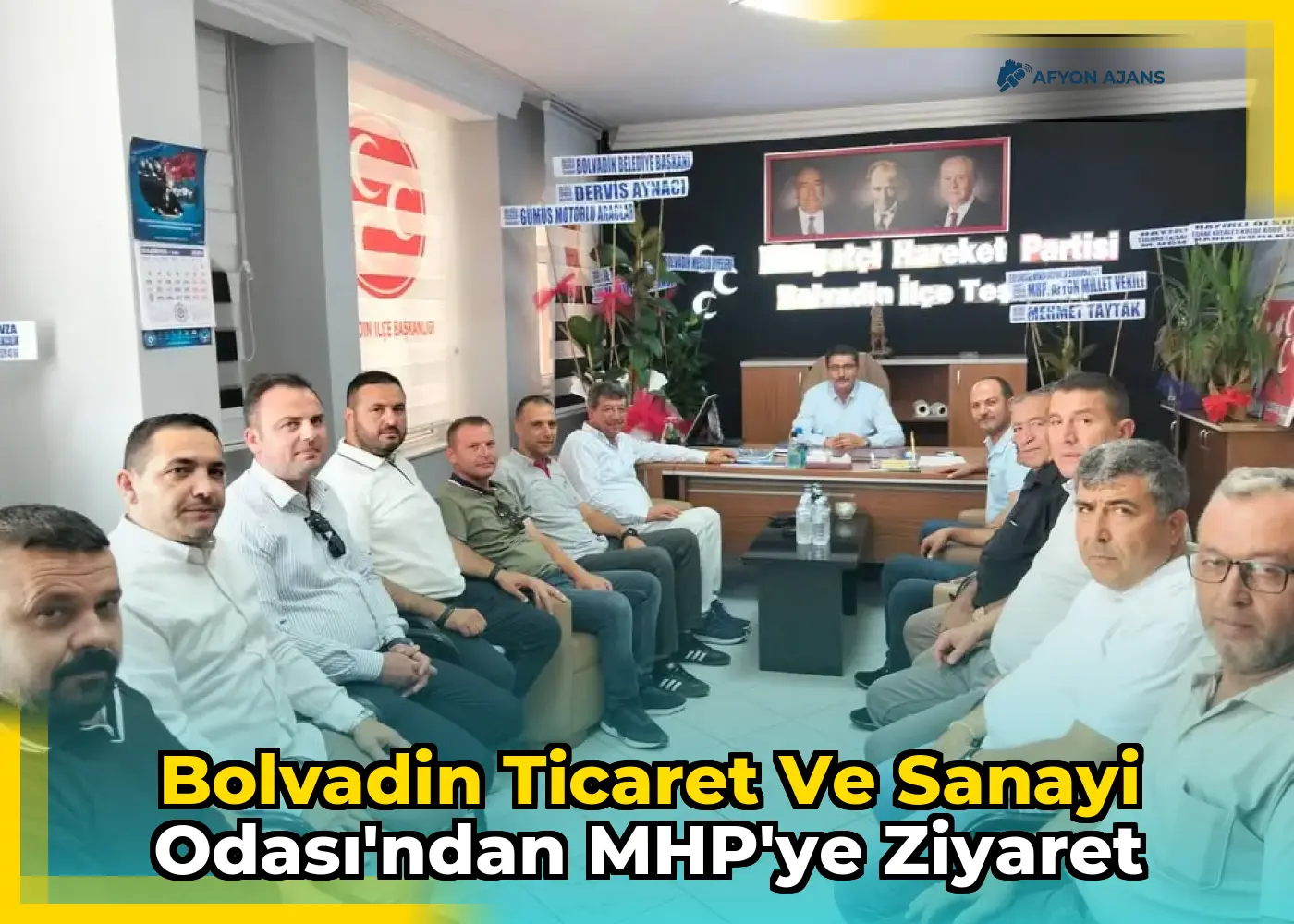 Bolvadin Ticaret ve Sanayi Odası'ndan MHP'ye Ziyaret
