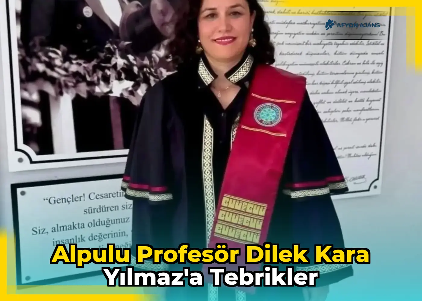Alpulu Profesör Dilek Kara Yılmaz'a Tebrikler