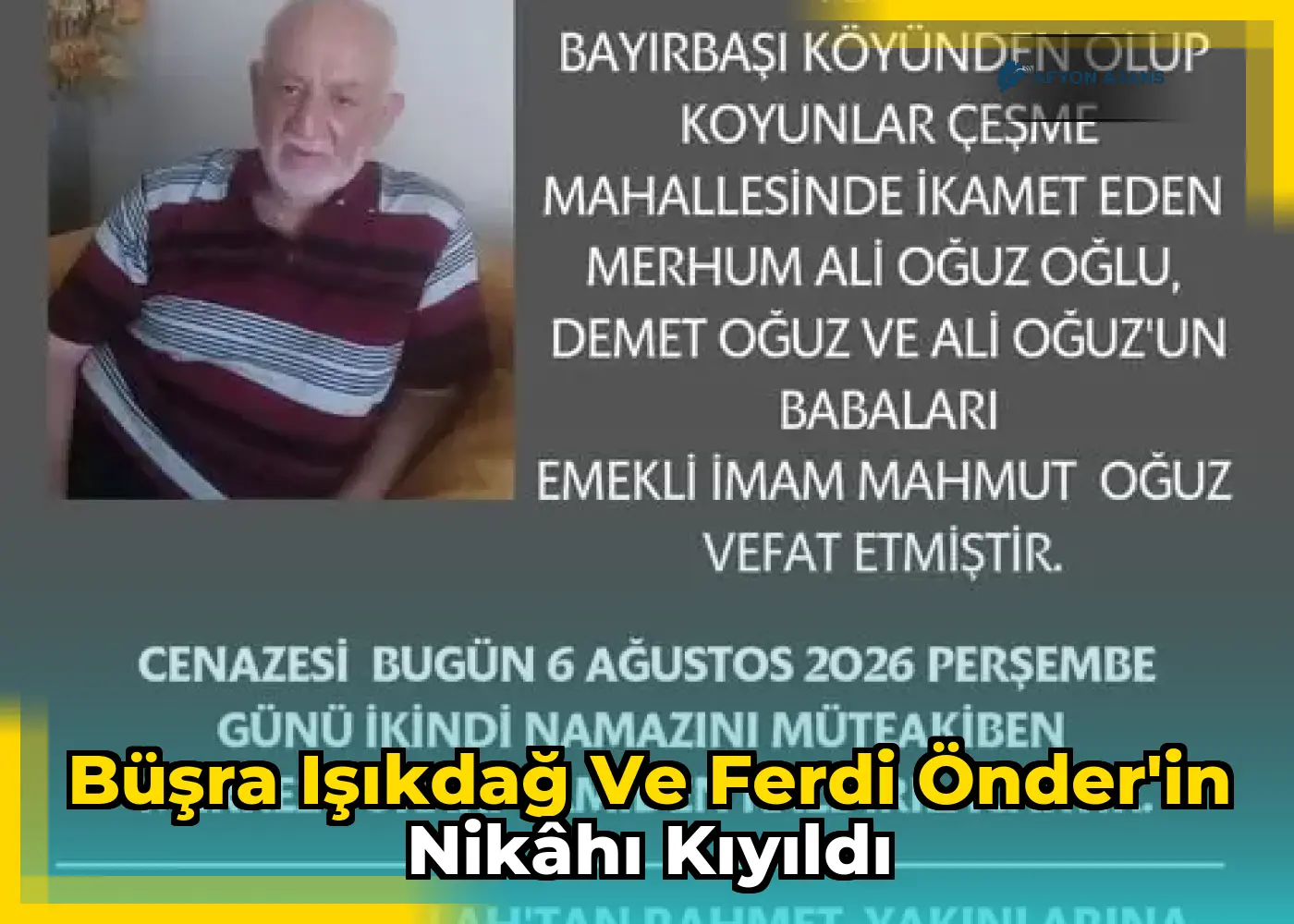 Büşra Işıkdağ ve Ferdi Önder'in nikâhı kıyıldı
