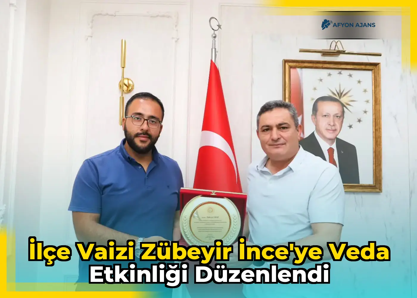 İlçe Vaizi Zübeyir İnce'ye veda etkinliği düzenlendi