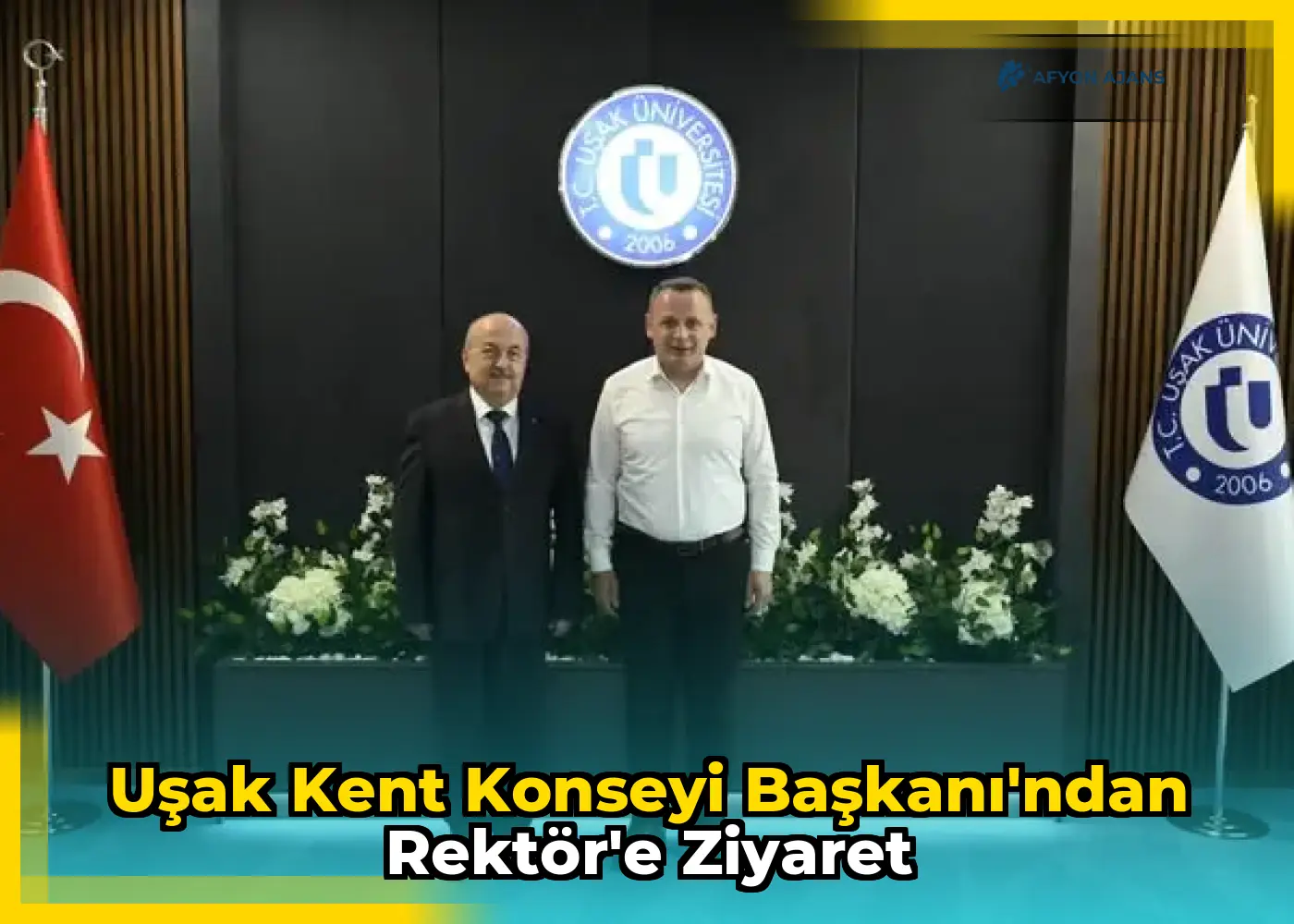 Uşak Kent Konseyi Başkanı'ndan Rektör'e Ziyaret