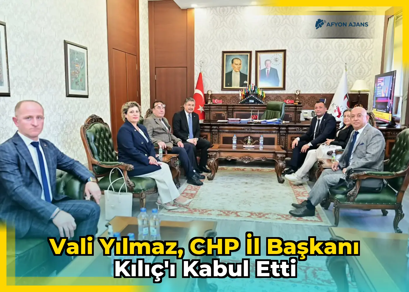 Vali Yılmaz, CHP İl Başkanı Kılıç'ı kabul etti