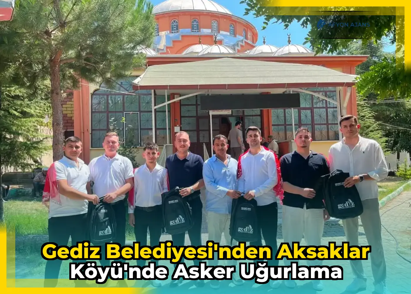 Gediz Belediyesi'nden Aksaklar Köyü'nde asker uğurlama