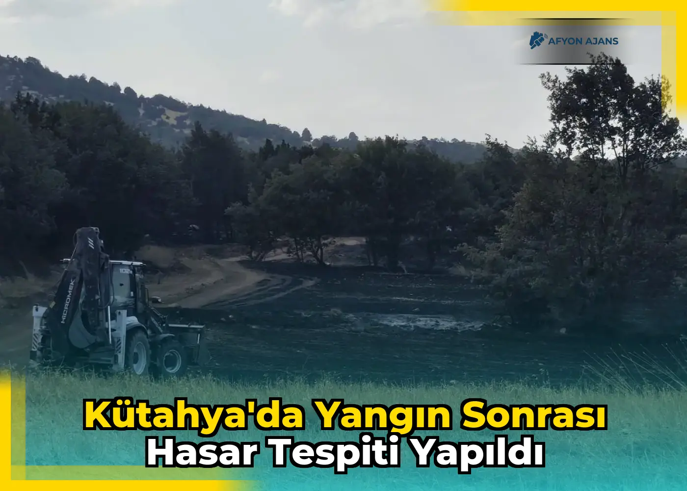 Kütahya'da Yangın Sonrası Hasar Tespiti Yapıldı