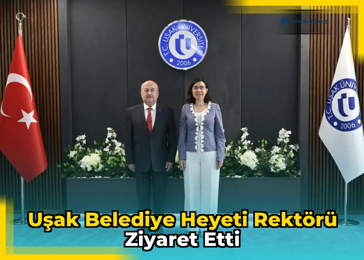 Uşak Belediye Heyeti Rektörü Ziyaret Etti