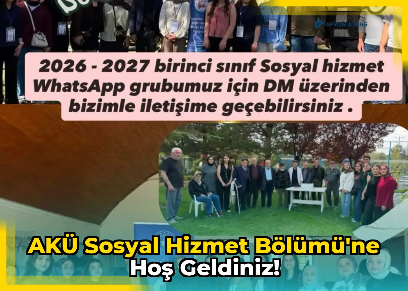 AKÜ Sosyal Hizmet Bölümü'ne Hoş Geldiniz!