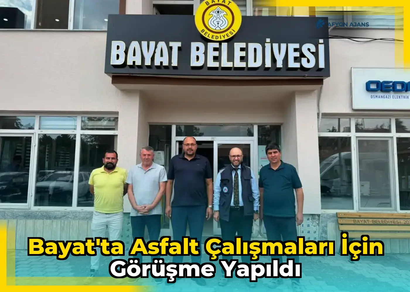 Bayat'ta asfalt çalışmaları için görüşme yapıldı