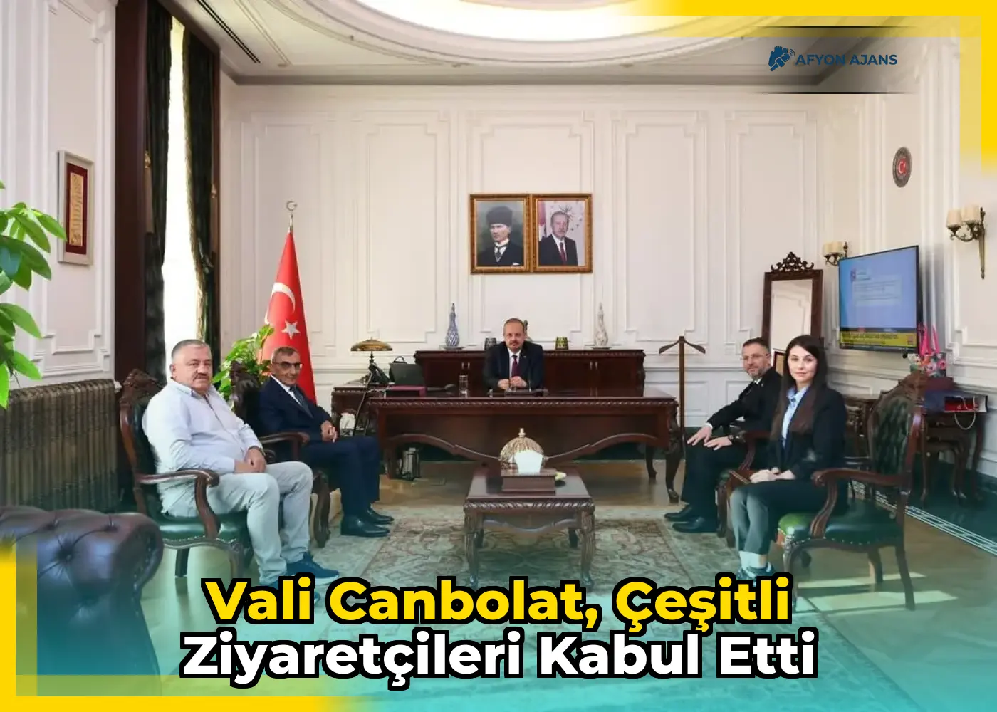 Vali Canbolat, çeşitli ziyaretçileri kabul etti