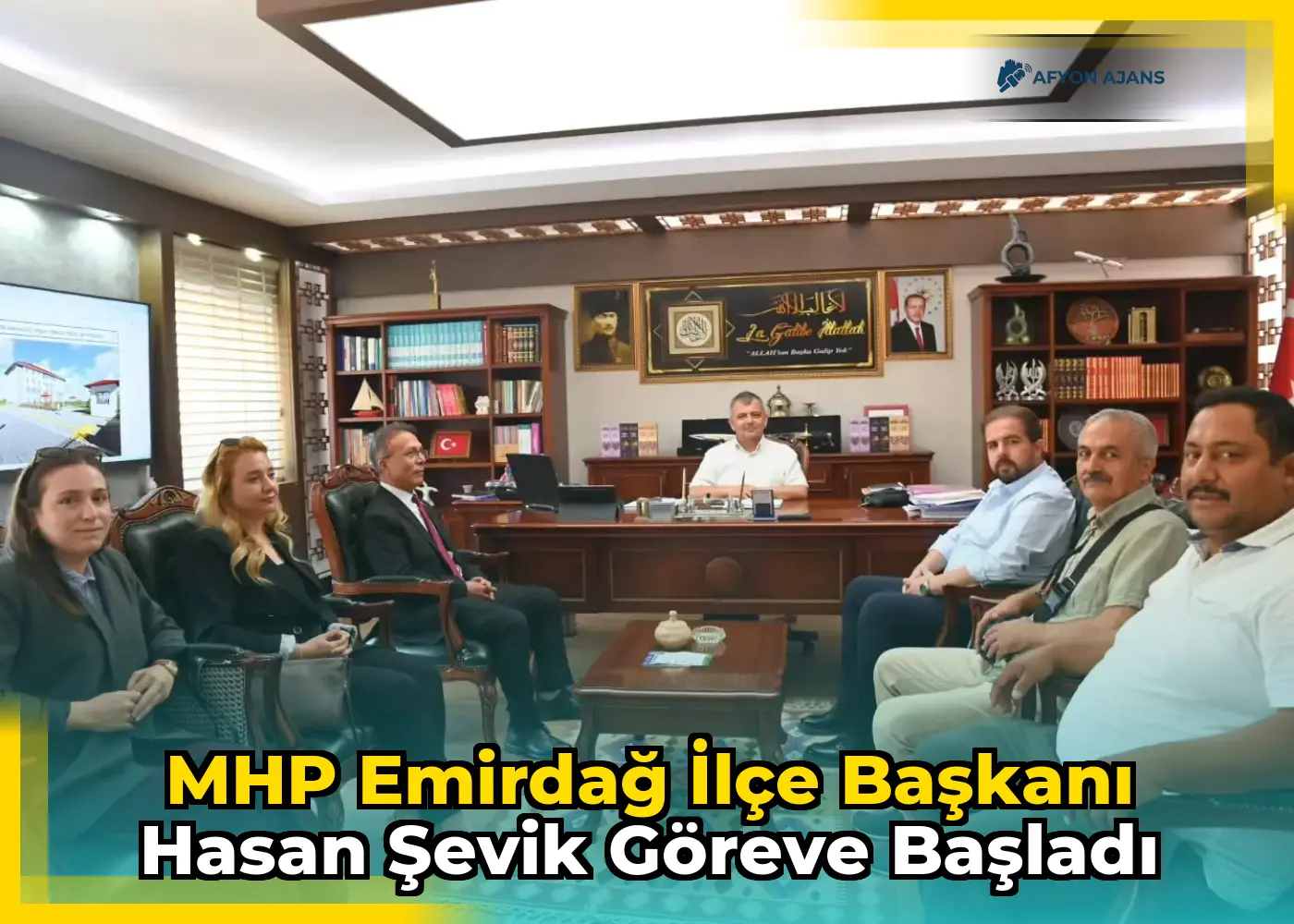 MHP Emirdağ İlçe Başkanı Hasan Şevik göreve başladı