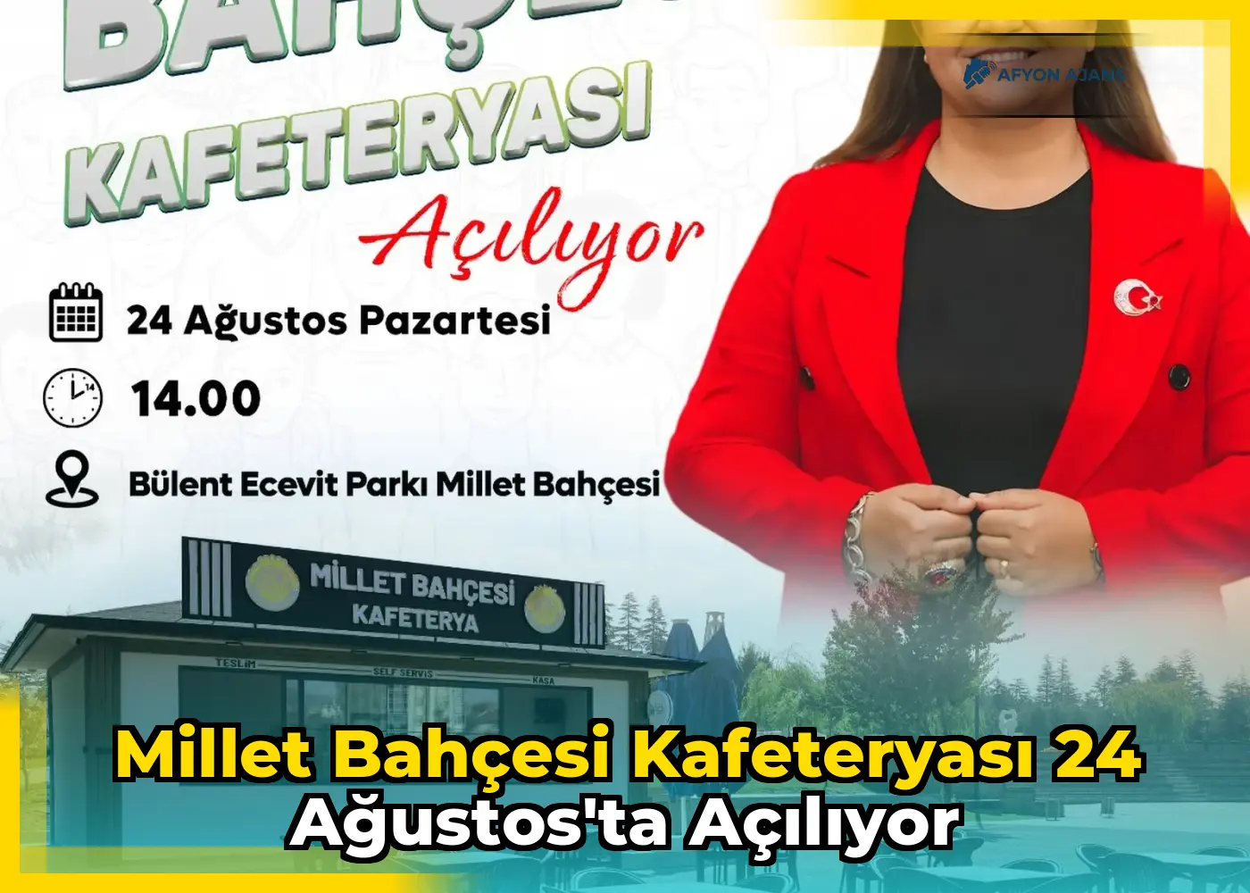Millet Bahçesi Kafeteryası 24 Ağustos'ta Açılıyor