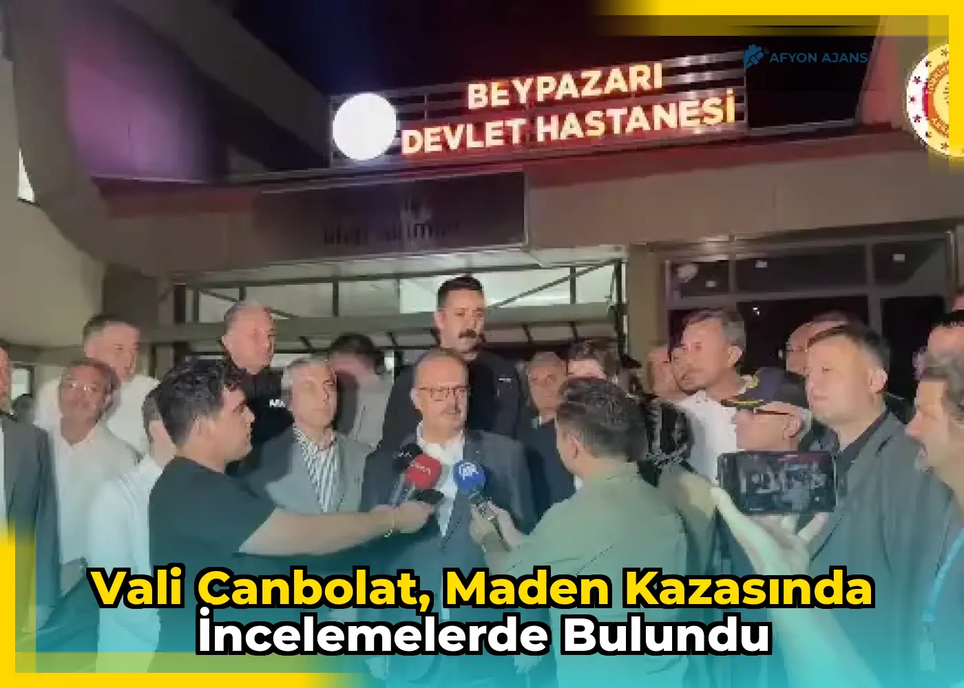 Vali Canbolat, maden kazasında incelemelerde bulundu
