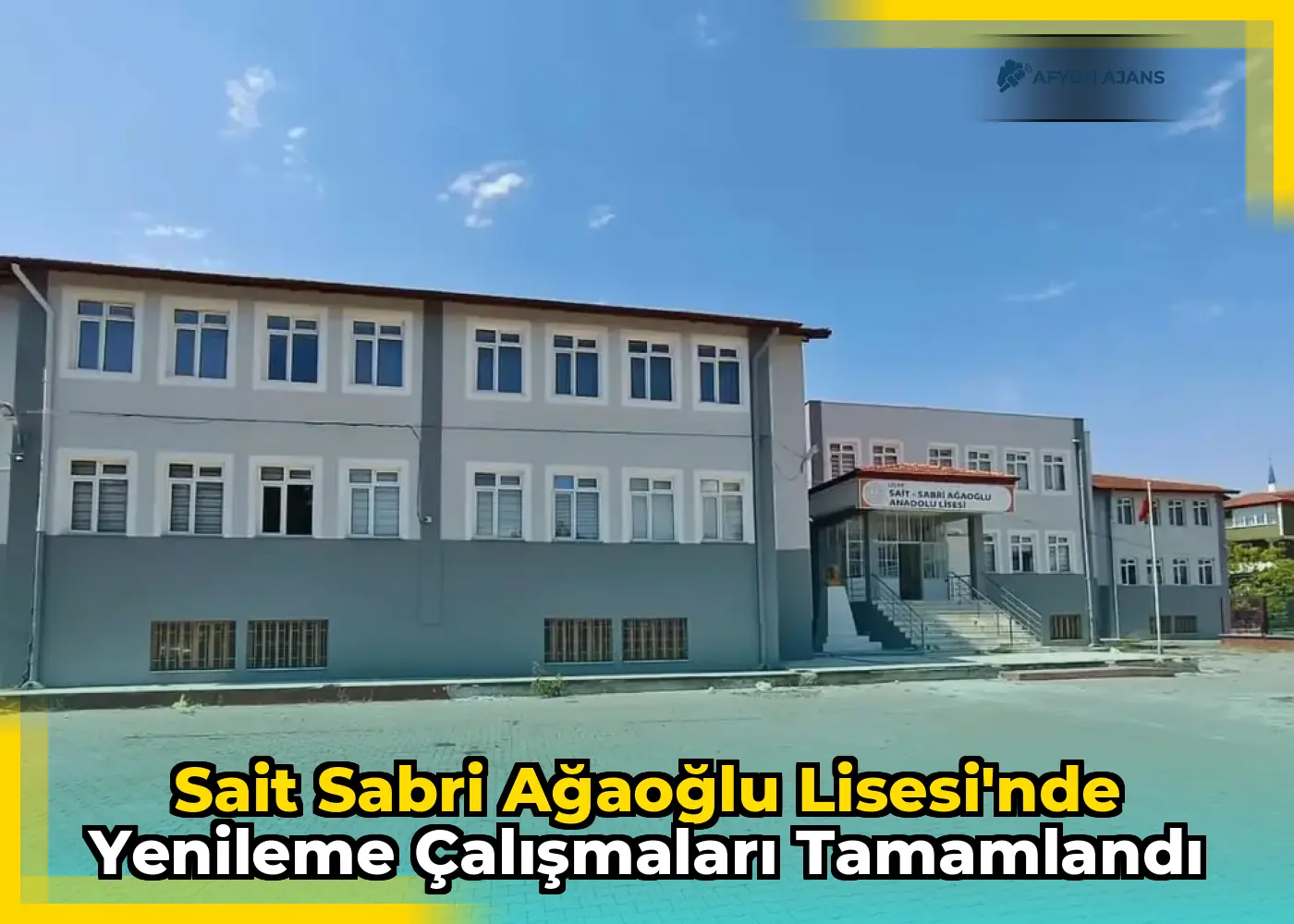 Sait Sabri Ağaoğlu Lisesi'nde yenileme çalışmaları tamamlandı