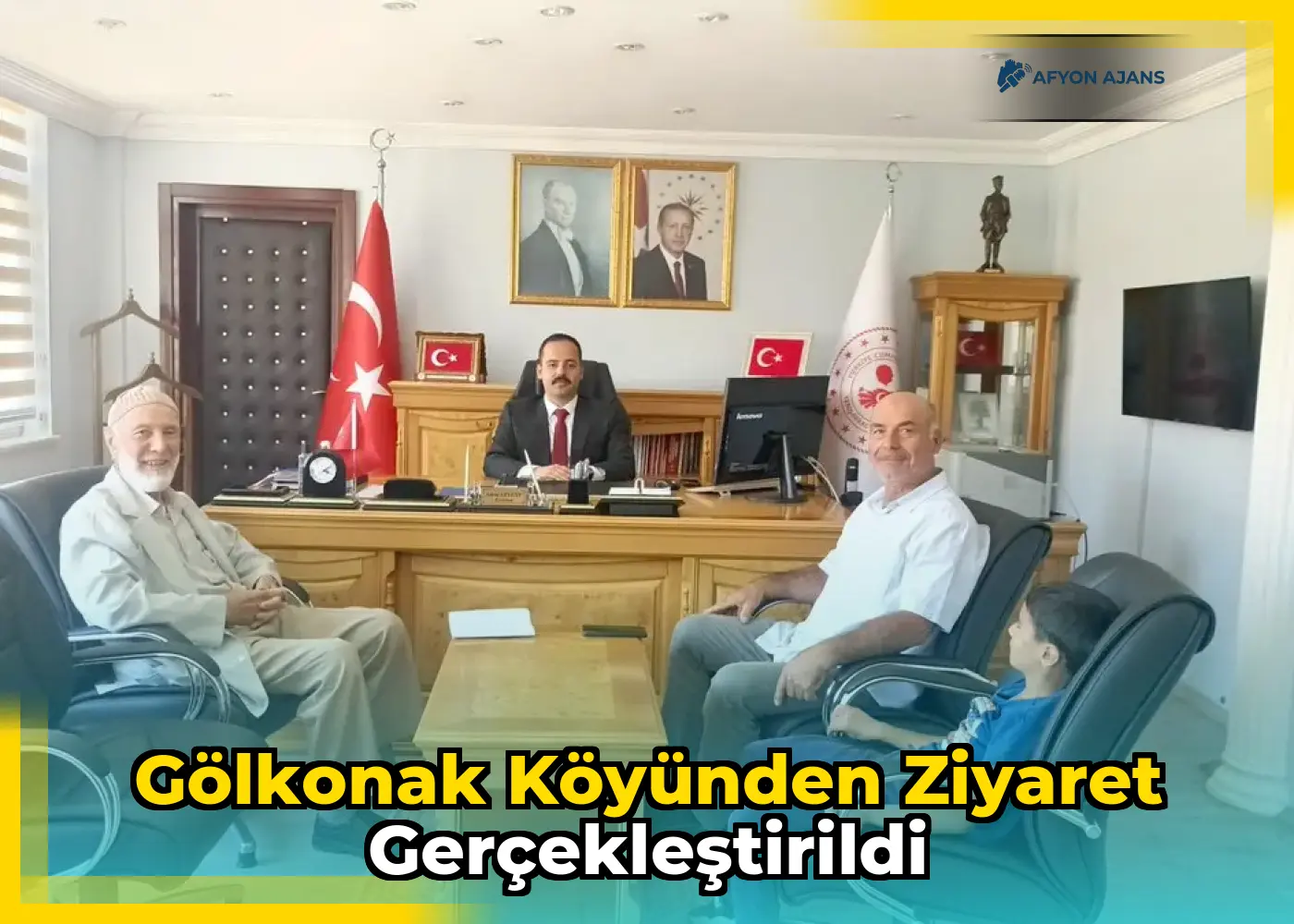 Gölkonak köyünden ziyaret gerçekleştirildi