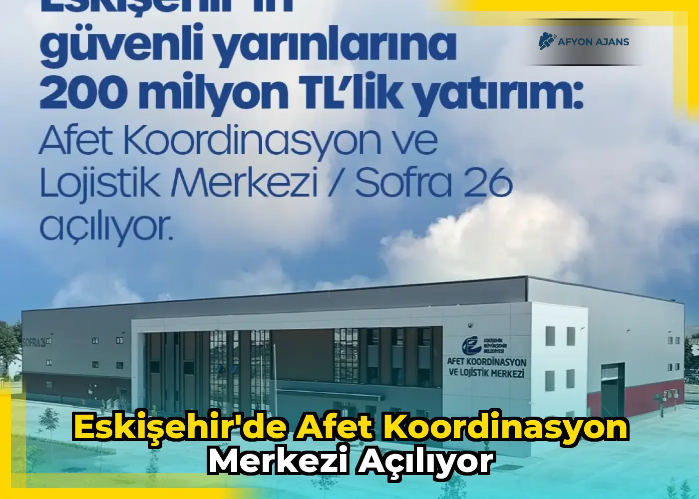Eskişehir'de Afet Koordinasyon Merkezi açılıyor