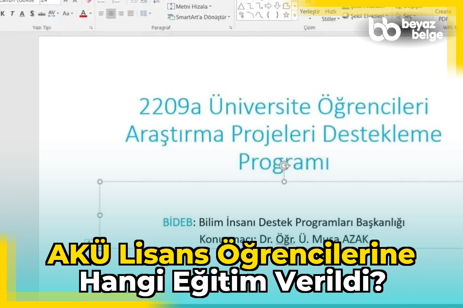 AKÜ Lisans Öğrencilerine Hangi Eğitim Verildi?