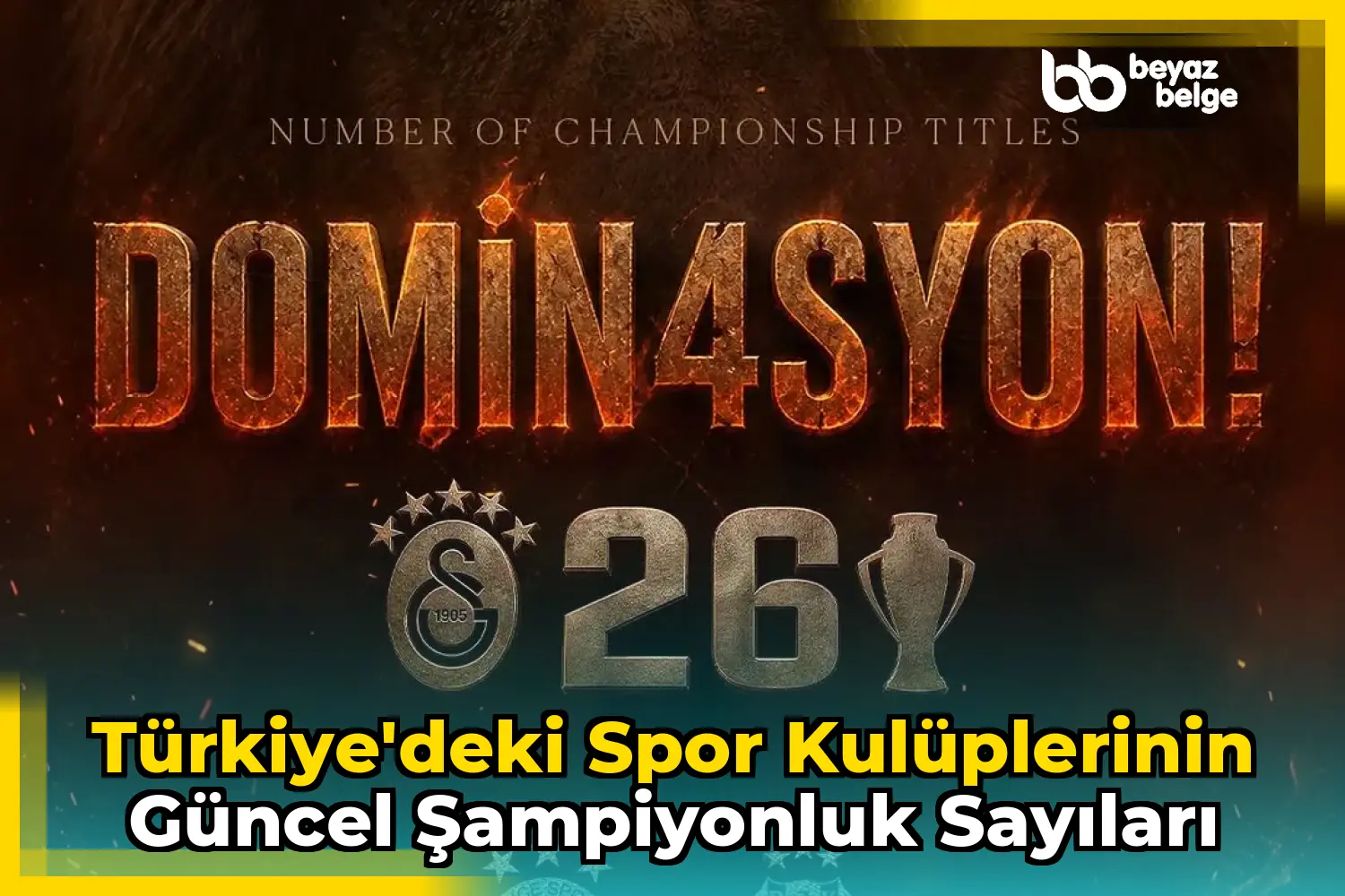 Türkiye'deki Spor Kulüplerinin Güncel Şampiyonluk Sayıları