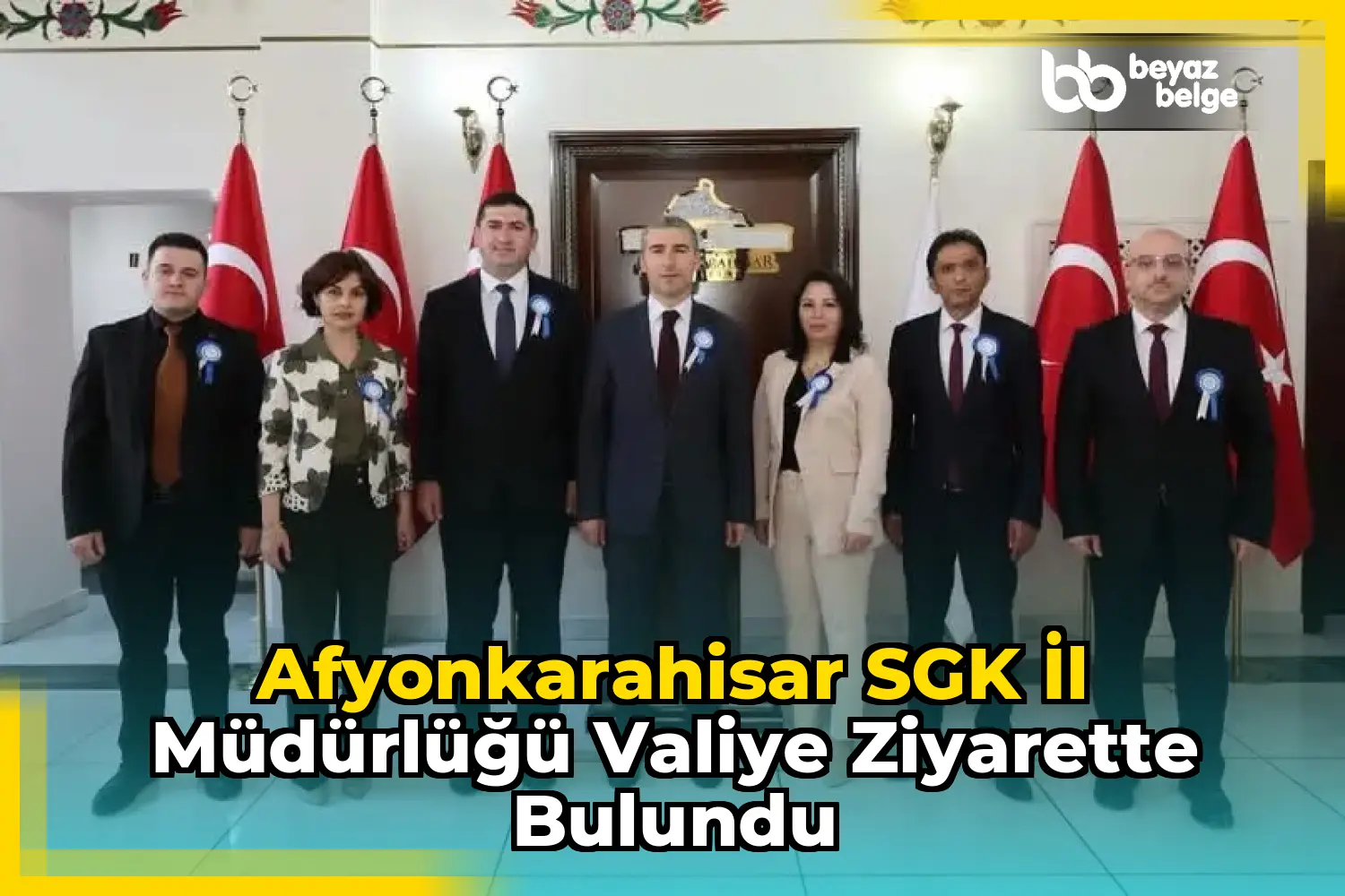 Afyonkarahisar SGK İl Müdürlüğü Valiye Ziyarette Bulundu