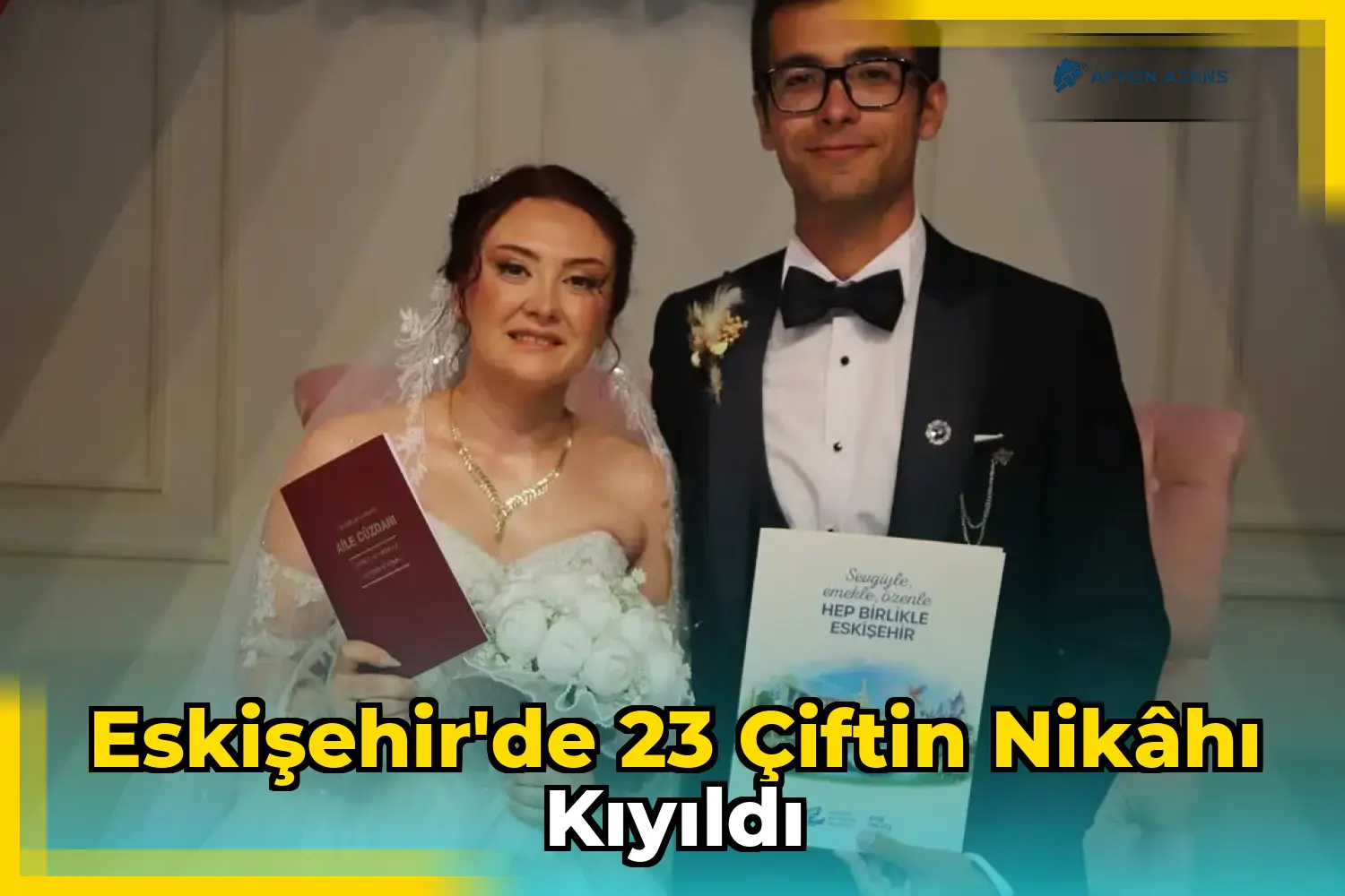 Eskişehir'de 23 çiftin nikâhı kıyıldı