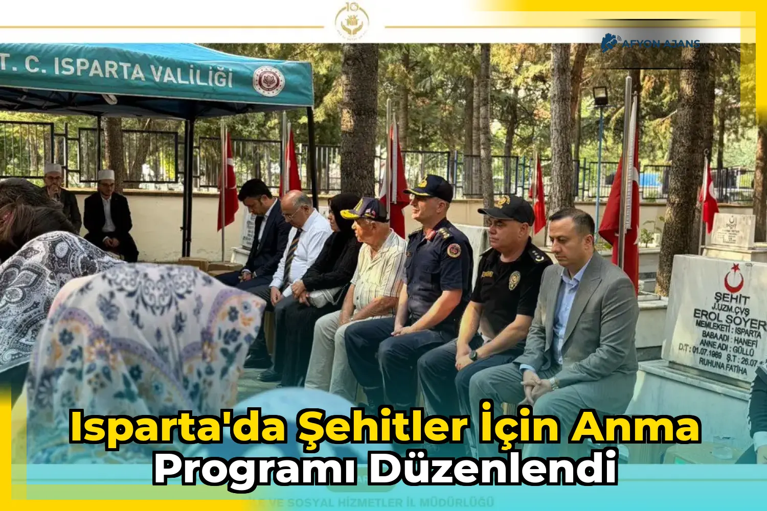 Isparta'da Şehitler İçin Anma Programı Düzenlendi