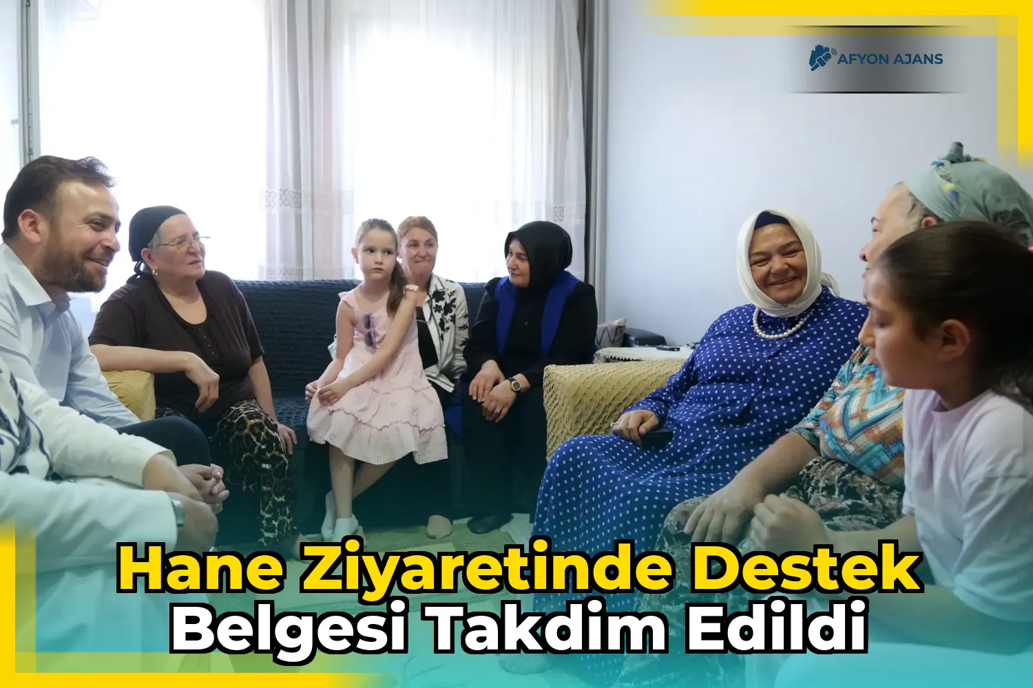 Hane ziyaretinde destek belgesi takdim edildi