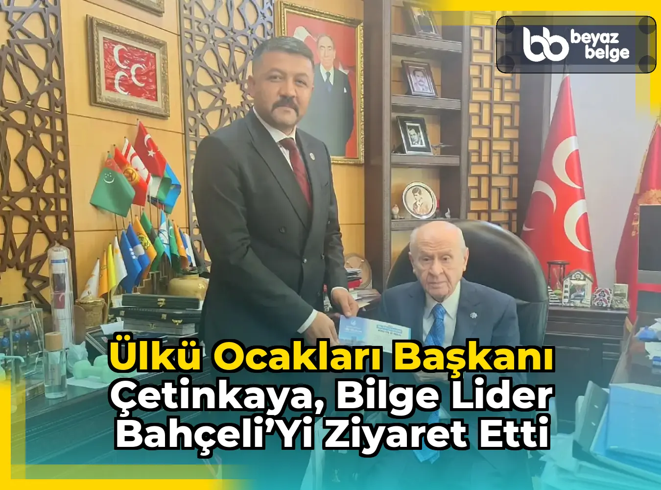 Ülkü Ocakları Başkanı Çetinkaya, Bilge Lider Bahçeli’yi Ziyaret Etti