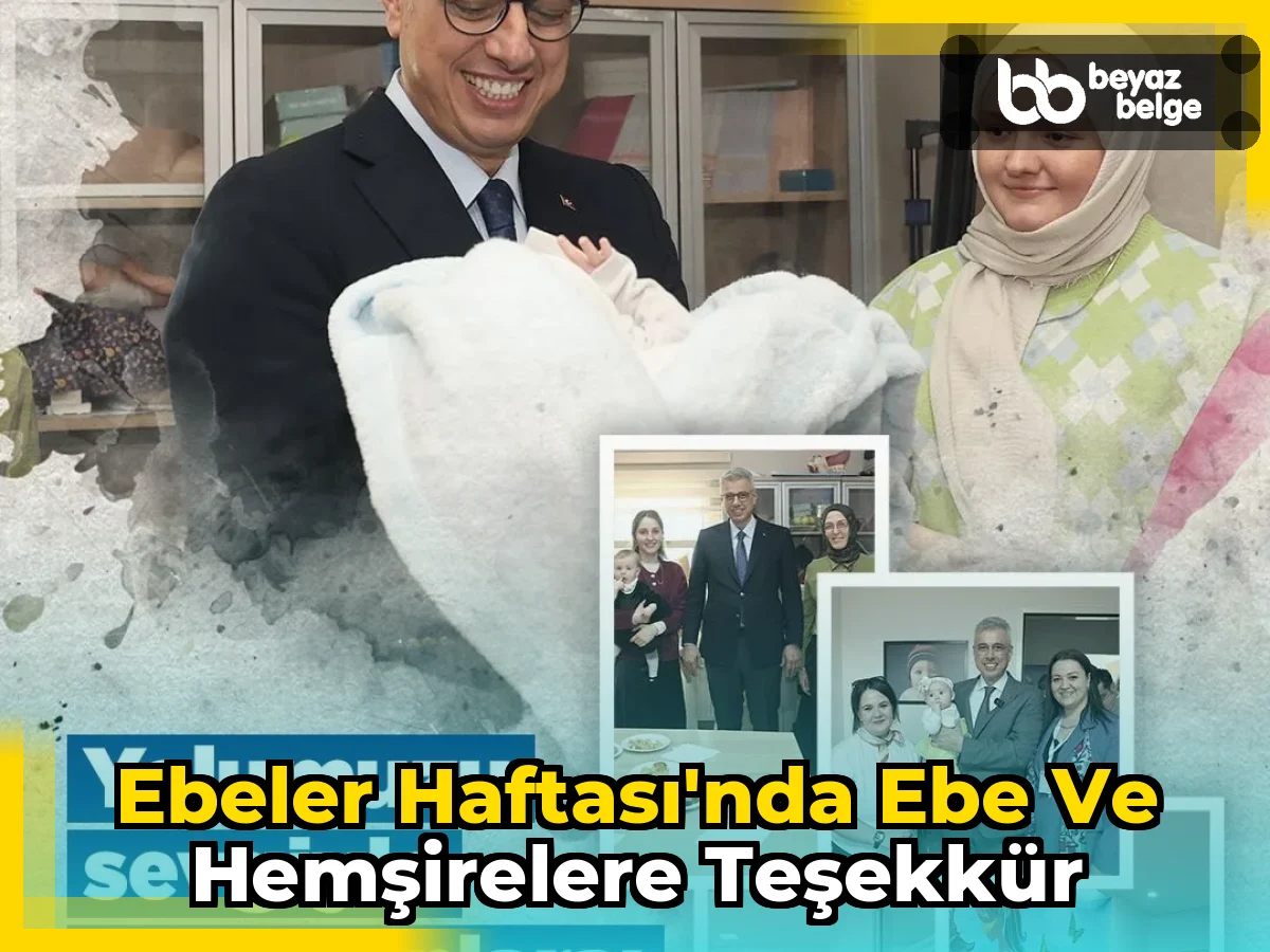Ebeler Haftası'nda ebe ve hemşirelere teşekkür