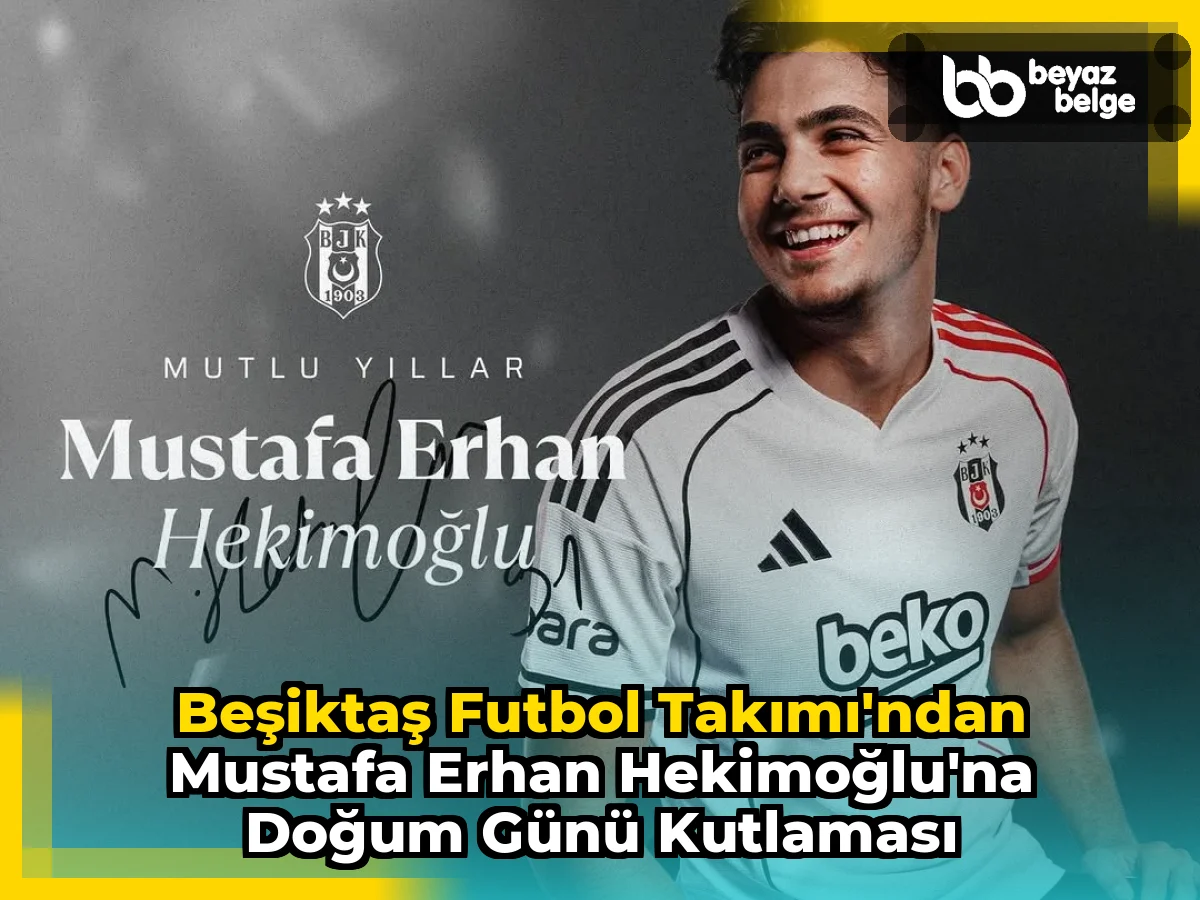 Beşiktaş Futbol Takımı'ndan Mustafa Erhan Hekimoğlu'na Doğum Günü Kutlaması