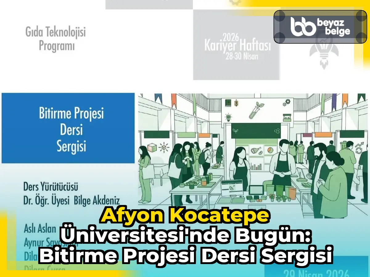 Afyon Kocatepe Üniversitesi'nde Bugün: Bitirme Projesi Dersi Sergisi