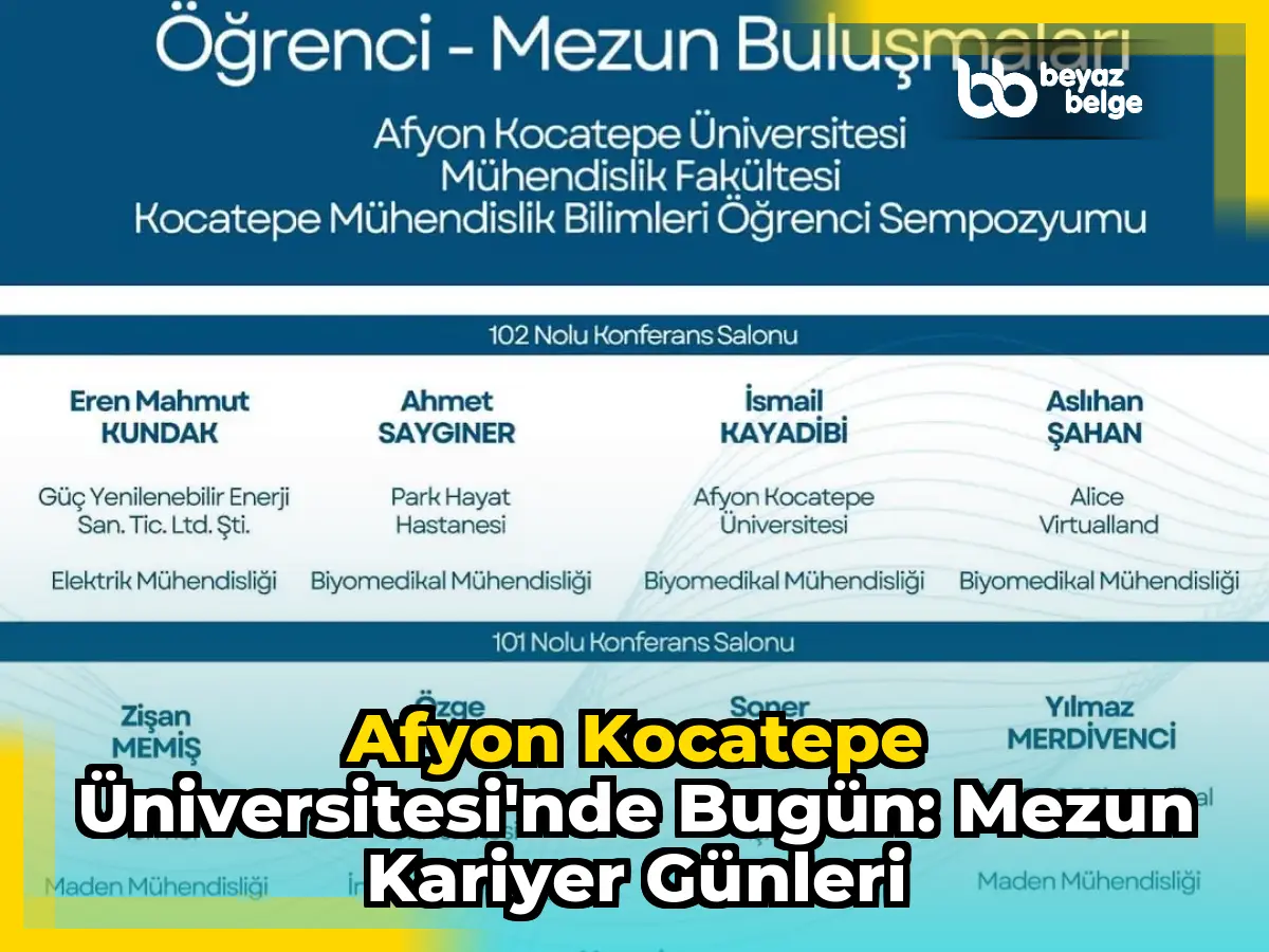 Afyon Kocatepe Üniversitesi'nde Bugün: Mezun Kariyer Günleri